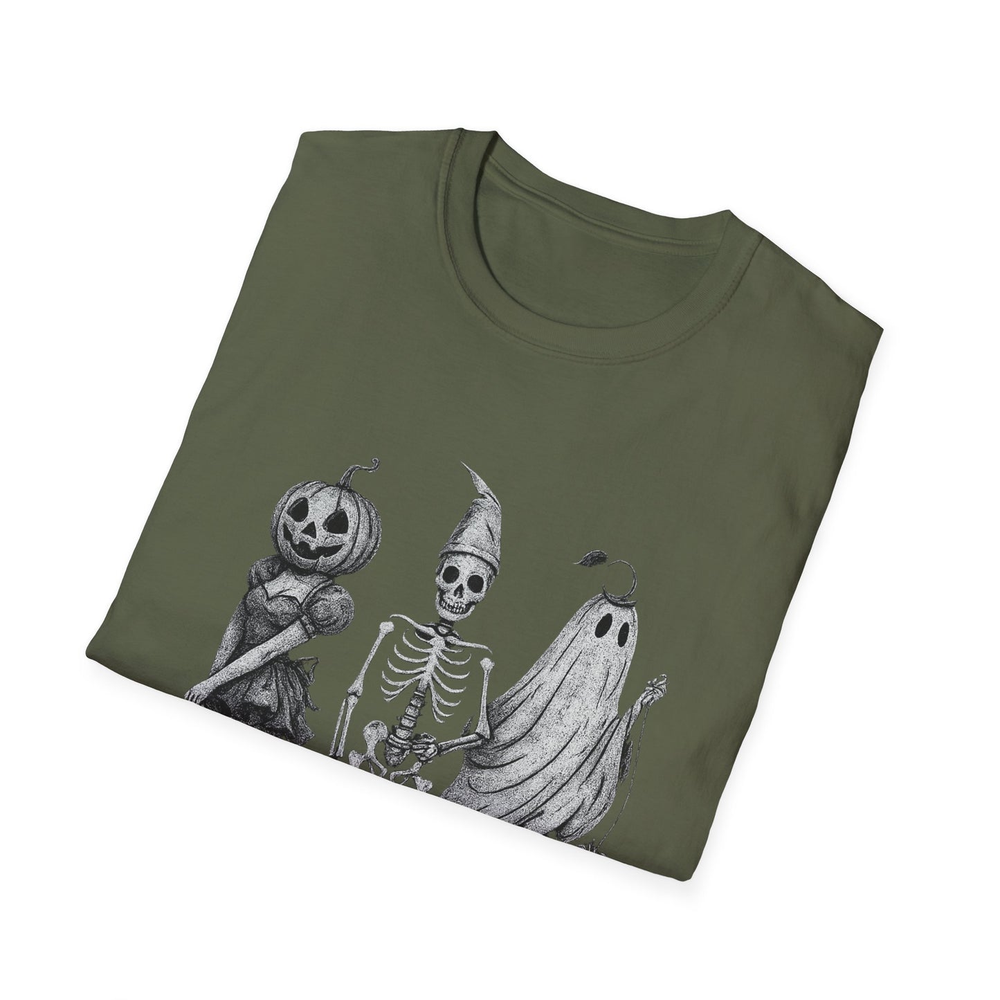Halloween Graphic Tee, Unisex Softstyle T-Shirt, Spooky Season Shirt, Fall Fashion, Halloween Costume Top