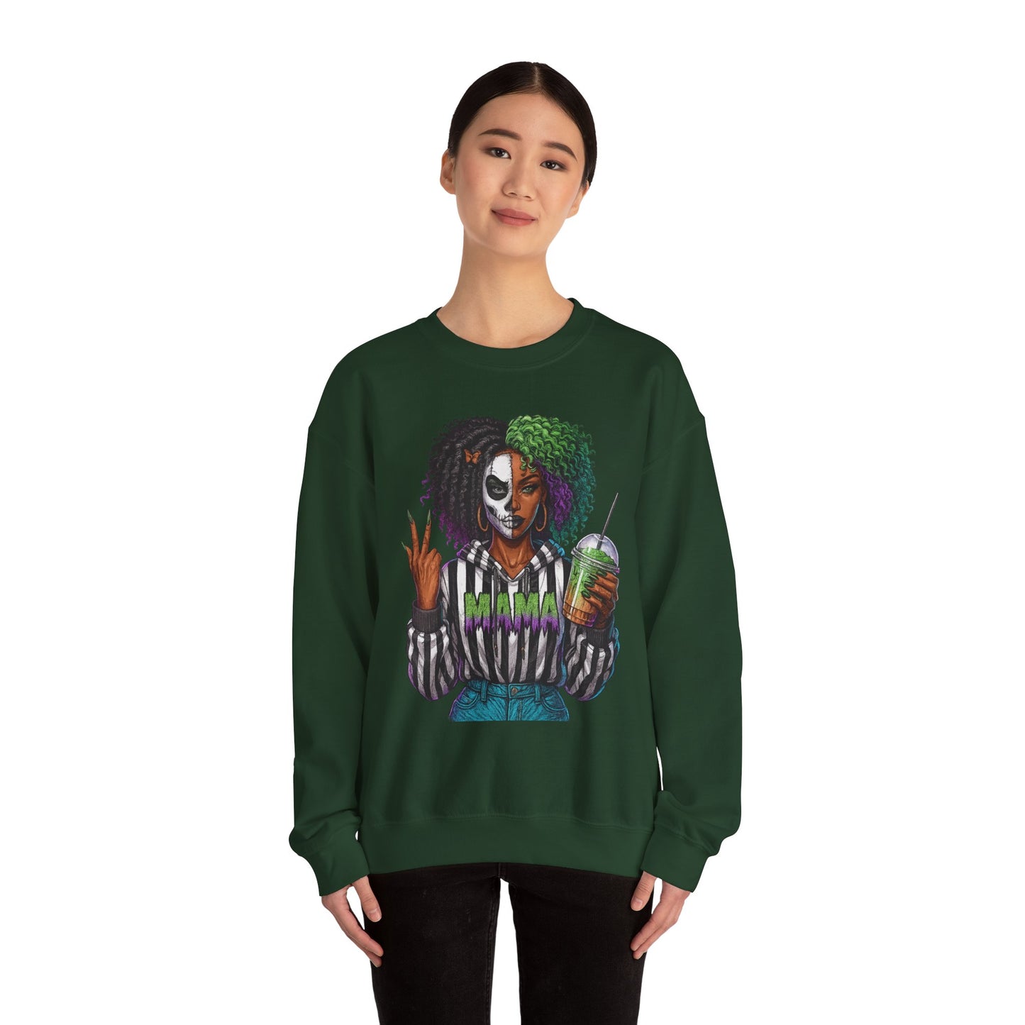 Vibrant Graphic Sweatshirt - Perfect for Creative Souls | Comfy Crewneck | Gift for Moms, Halloween, Trendy Outfits, Streetwear, Art Lovers