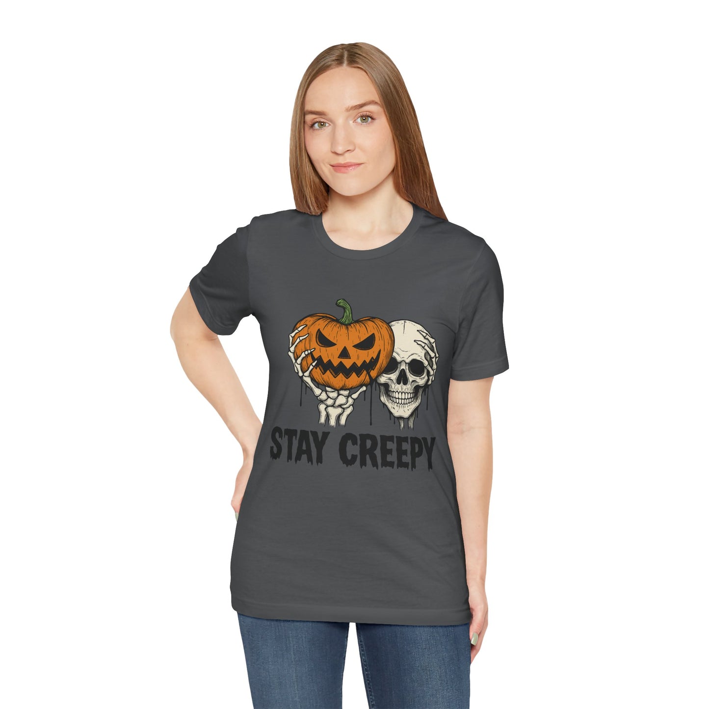 Halloween Graphic Tee - Stay Creepy Unisex Shirt, Fall Fashion, Spooky Halloween Apparel, Casual Wear, Gift for Halloween Lovers
