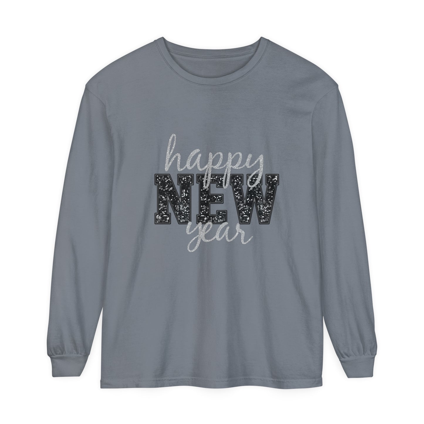 New Year Unisex Garment-dyed Long Sleeve T-Shirt