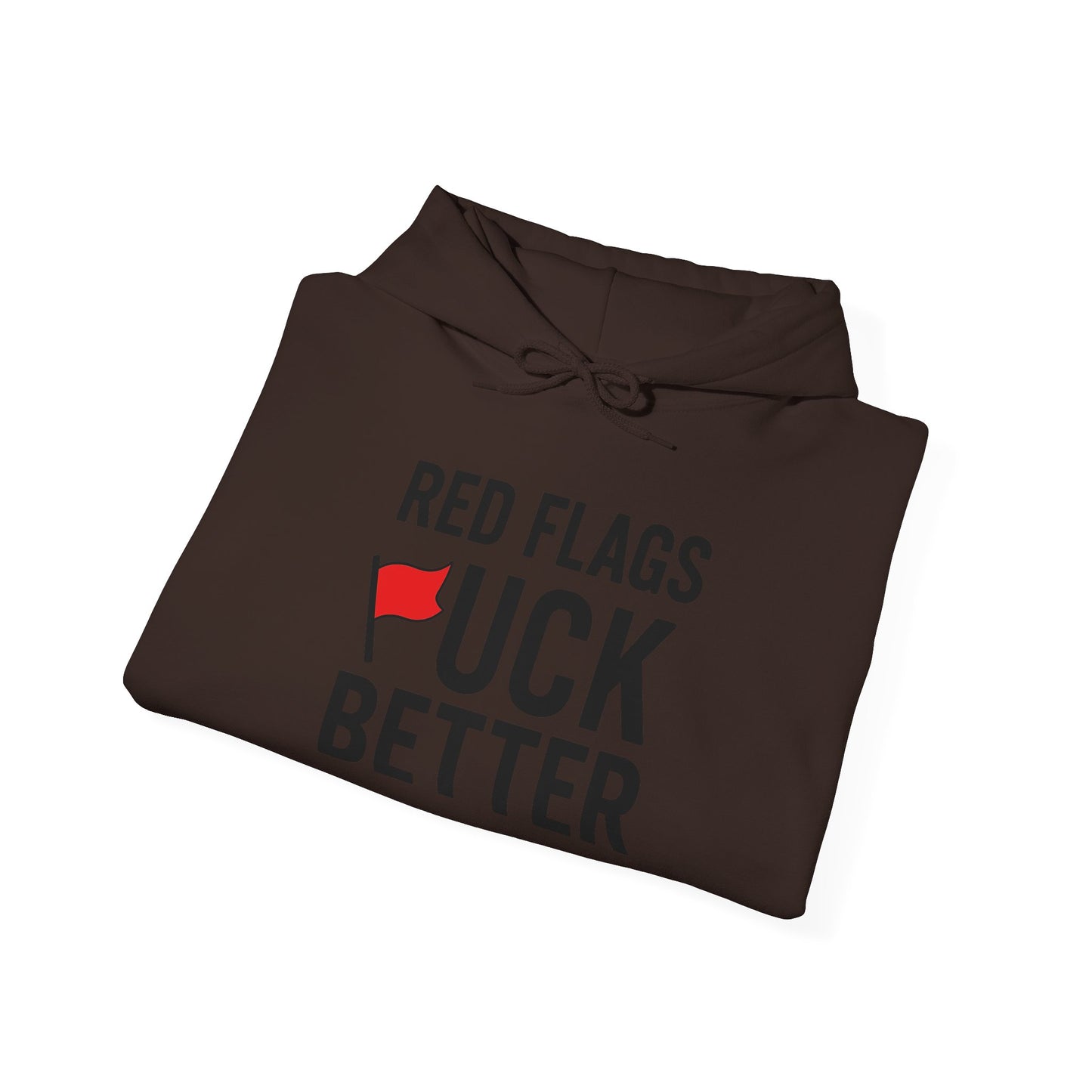 Red Flags Hoodie - Unisex Heavy Blend Hoodie for Casual Wear, Gift for Friends, Streetwear Style, Funny Hoodie, Soft and Cozy