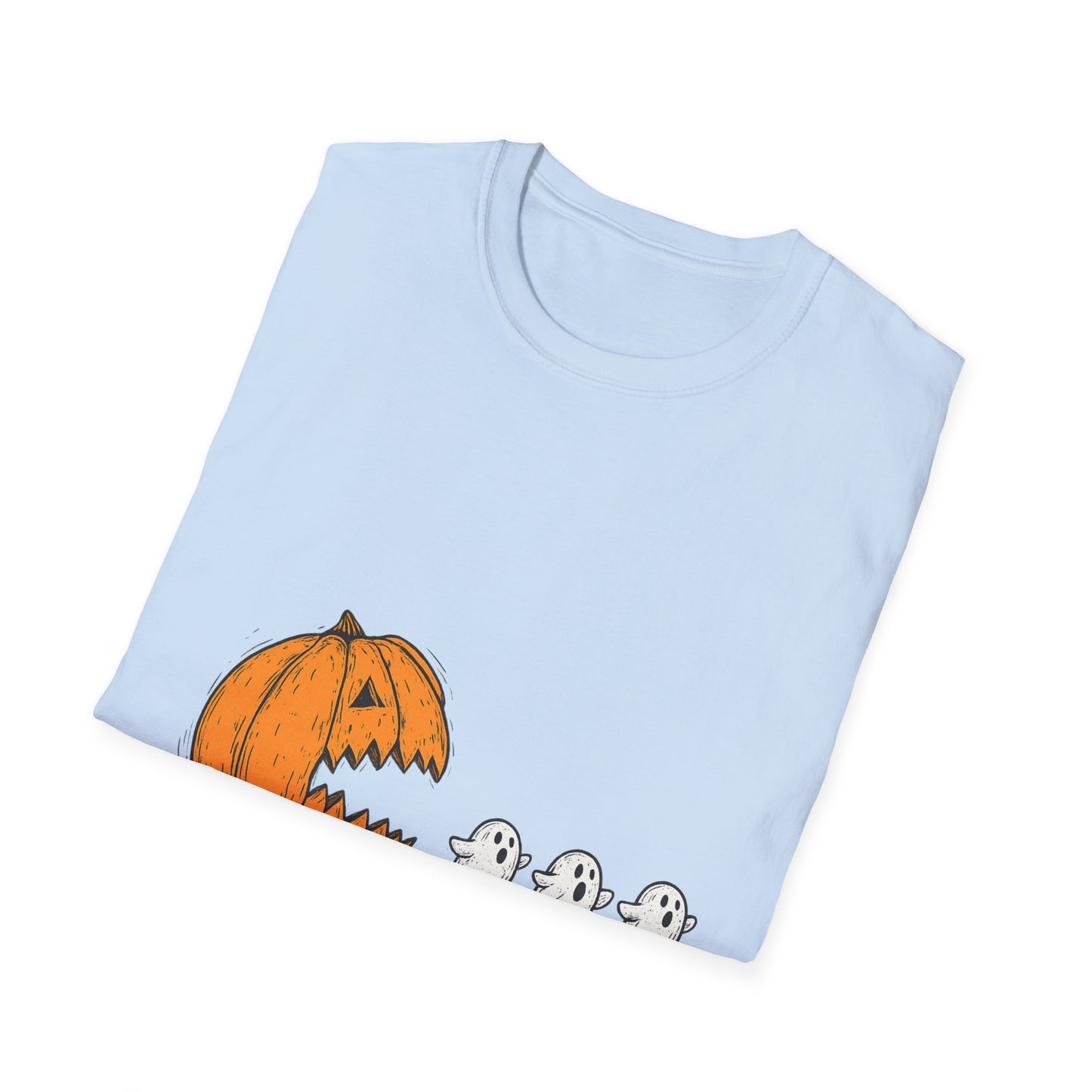 Halloween Ghost Pumpkin T-Shirt, Unisex Tee, Cute Halloween Shirt, Trick or Treat Apparel, Spooky Season Outfit
