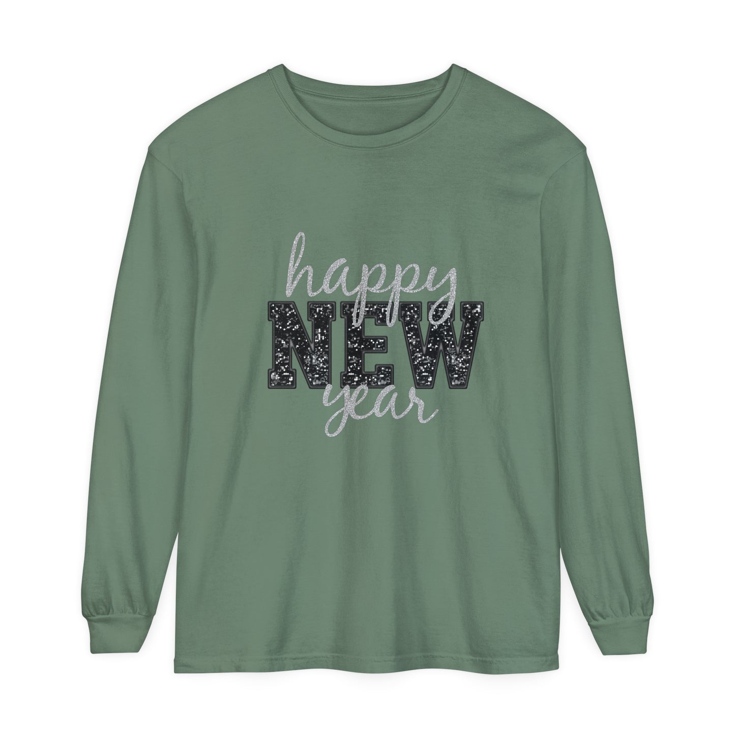 New Year Unisex Garment-dyed Long Sleeve T-Shirt