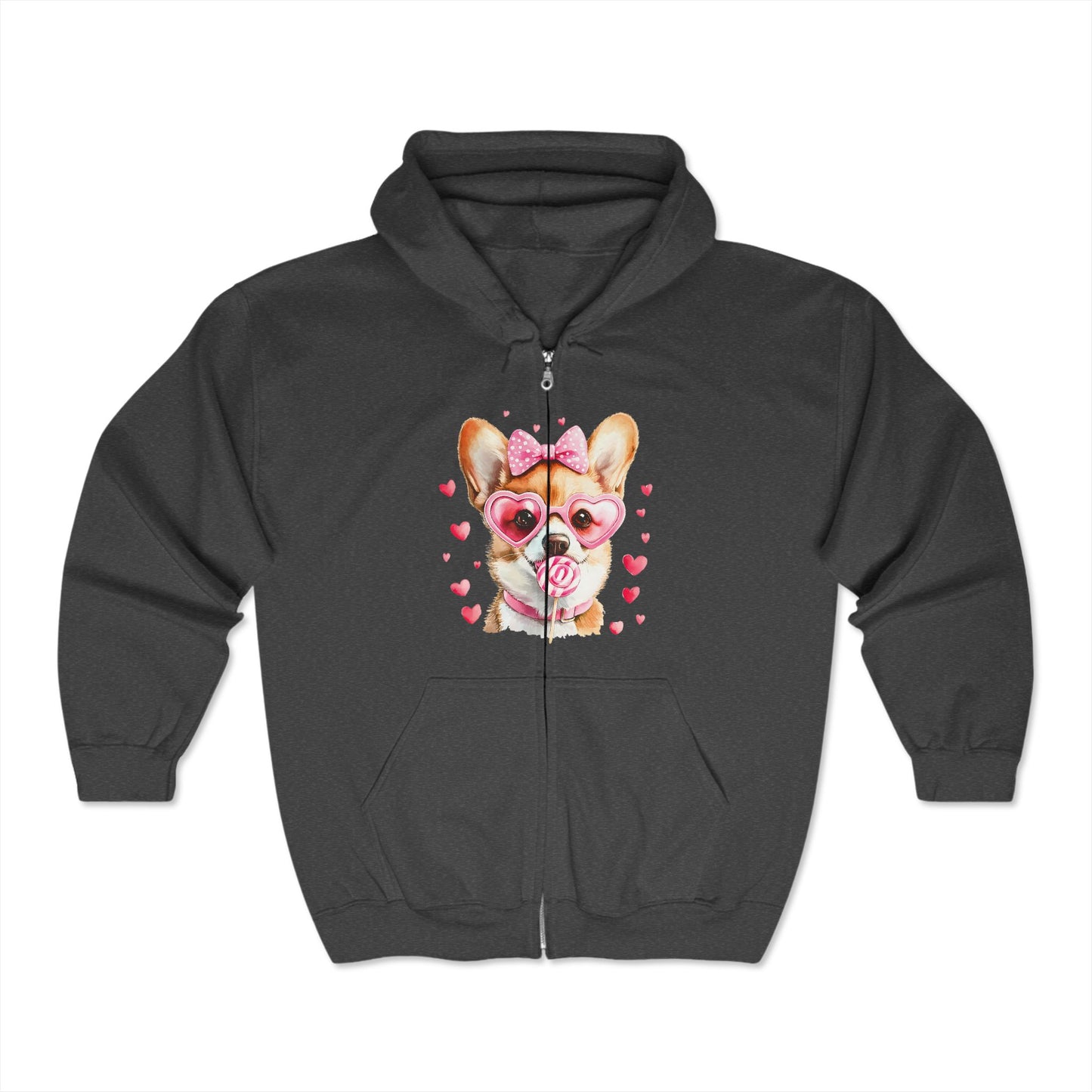 Valentines Unisex Heavy Blend™ Full Zip Hooded Sweatshirt