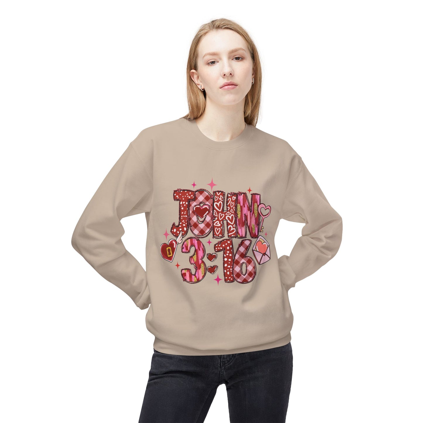 Valentines Unisex Midweight Softstyle Fleece Crewneck Sweatshirt