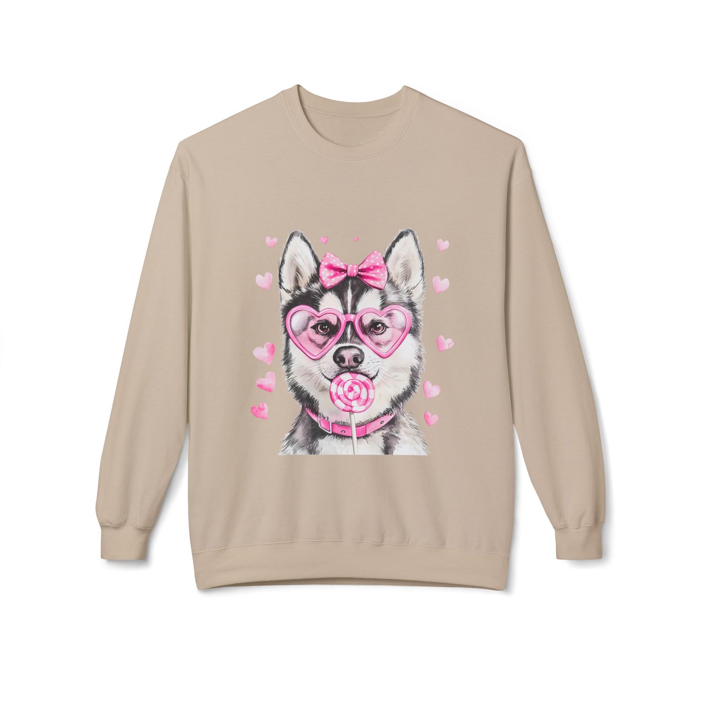 Valentines Unisex Midweight Soft style Fleece Crewneck Sweatshirt