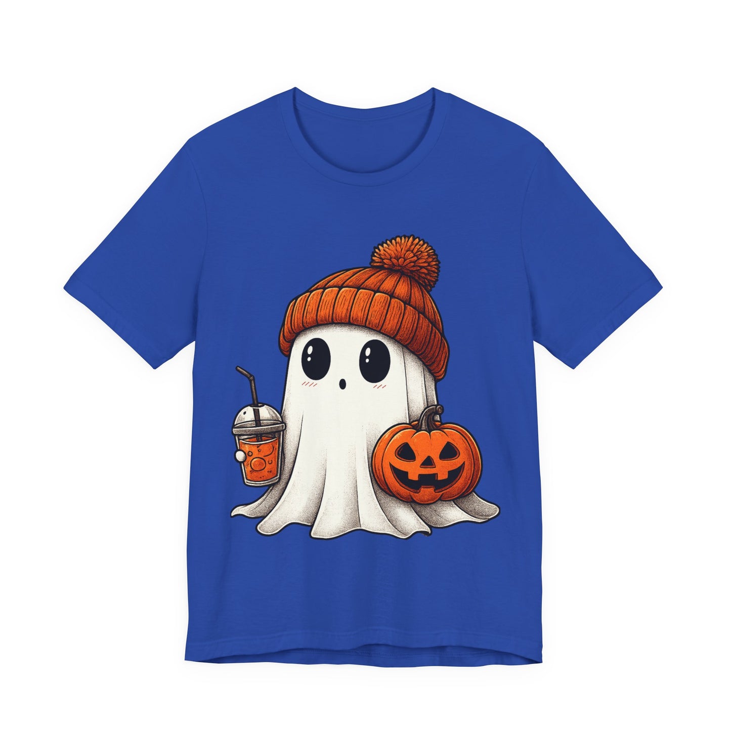 Halloween Ghost Unisex Tee, Spooky Shirt, Fall Fashion, Cute Ghost Shirt, Halloween Costume, Trick or Treat T-Shirt