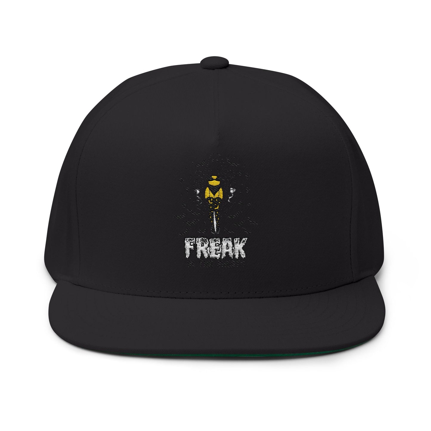 Freak Flat Bill Cap, Trendy Baseball Hat, Fashionable Snapback, Unique Gift for Him/Her, Comfortable Everyday Wear