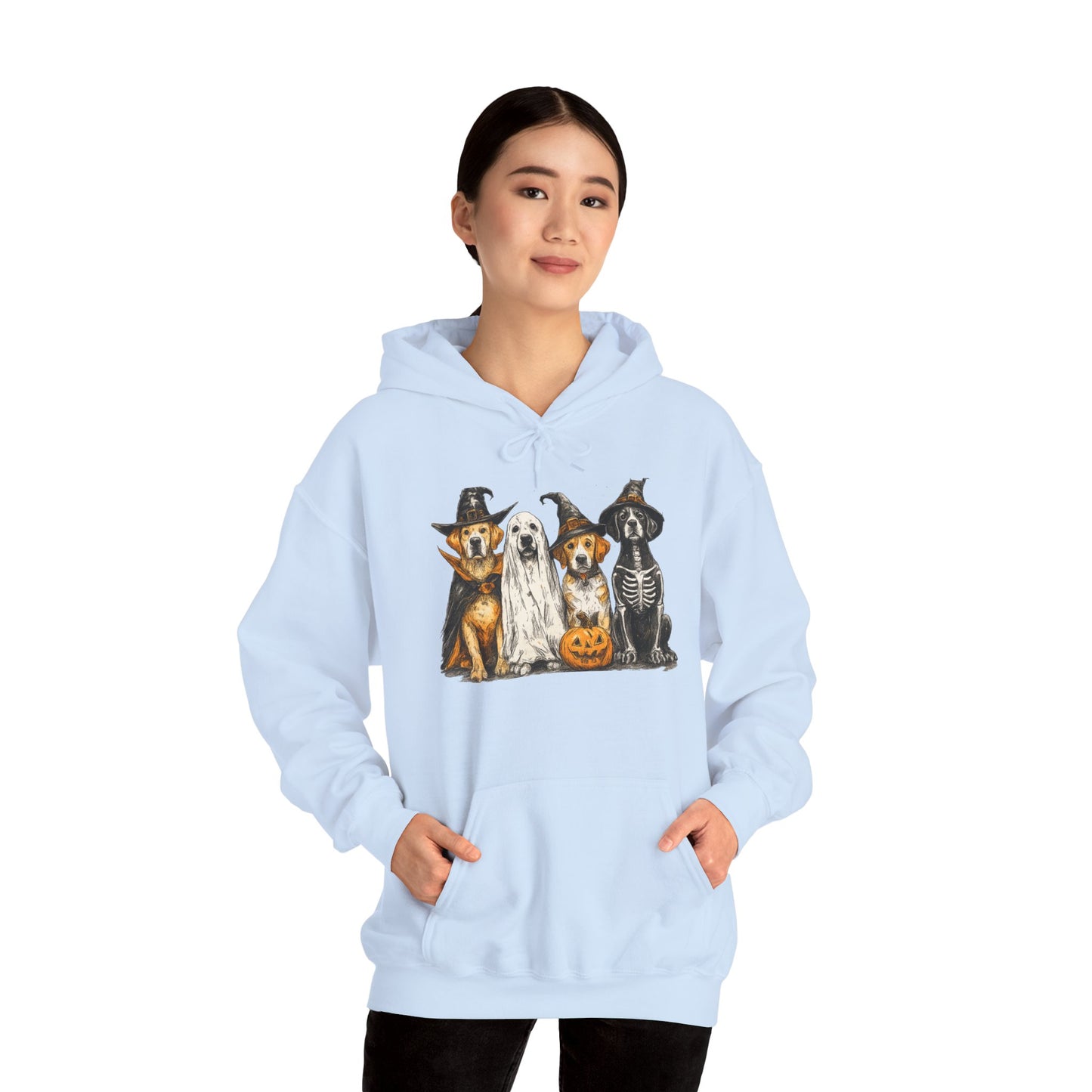 Halloween Pet Lover Hoodie, Unisex Hoodie, Cute Dog Hoodie, Cozy Halloween Apparel, Animal Lover Gift