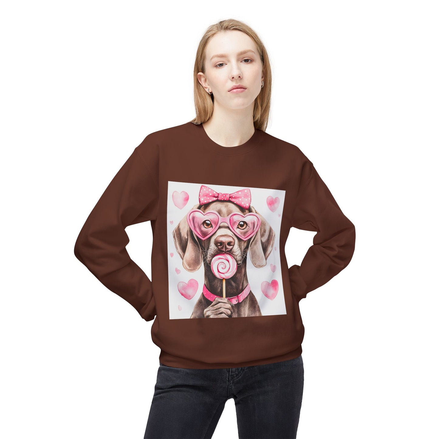 Valentines Unisex Midweight Softstyle Fleece Crewneck Sweatshirt