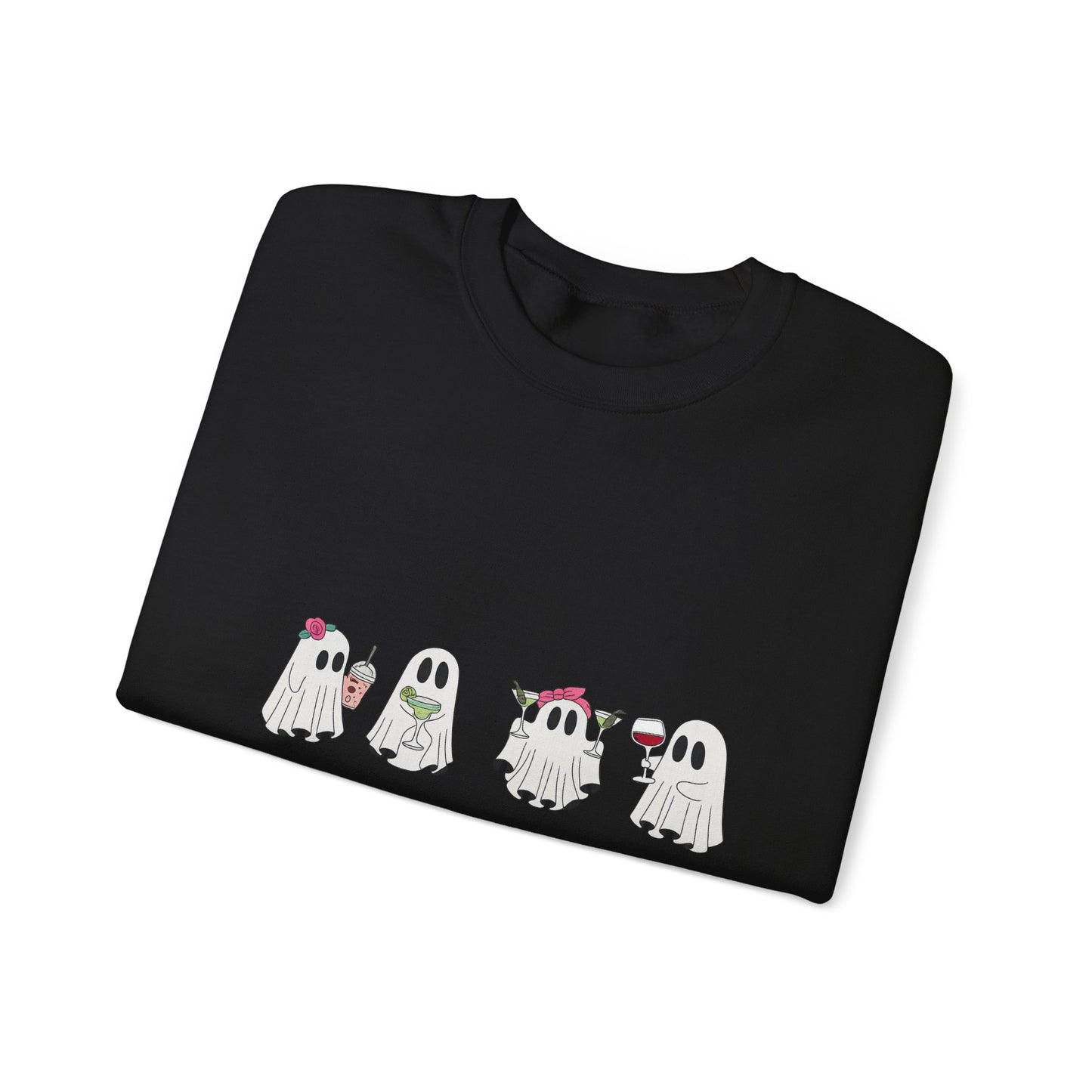 Ghostly Fun Unisex Sweatshirt - Cozy Halloween Apparel, Fall Fashion, Spooky Season Style, Gift for Ghost Lovers, Casual Comfort