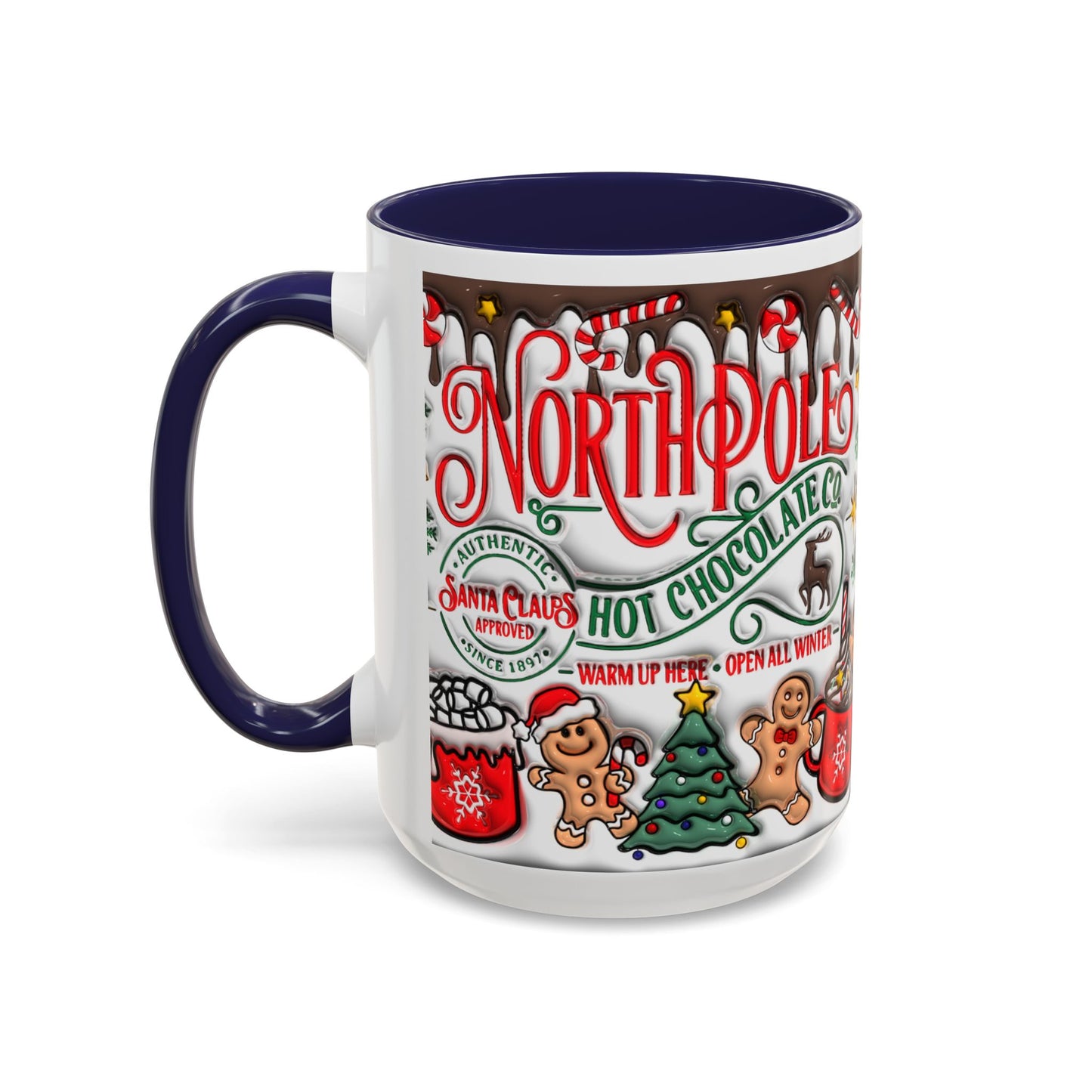 Christmas Accent Coffee Mug (11, 15oz)