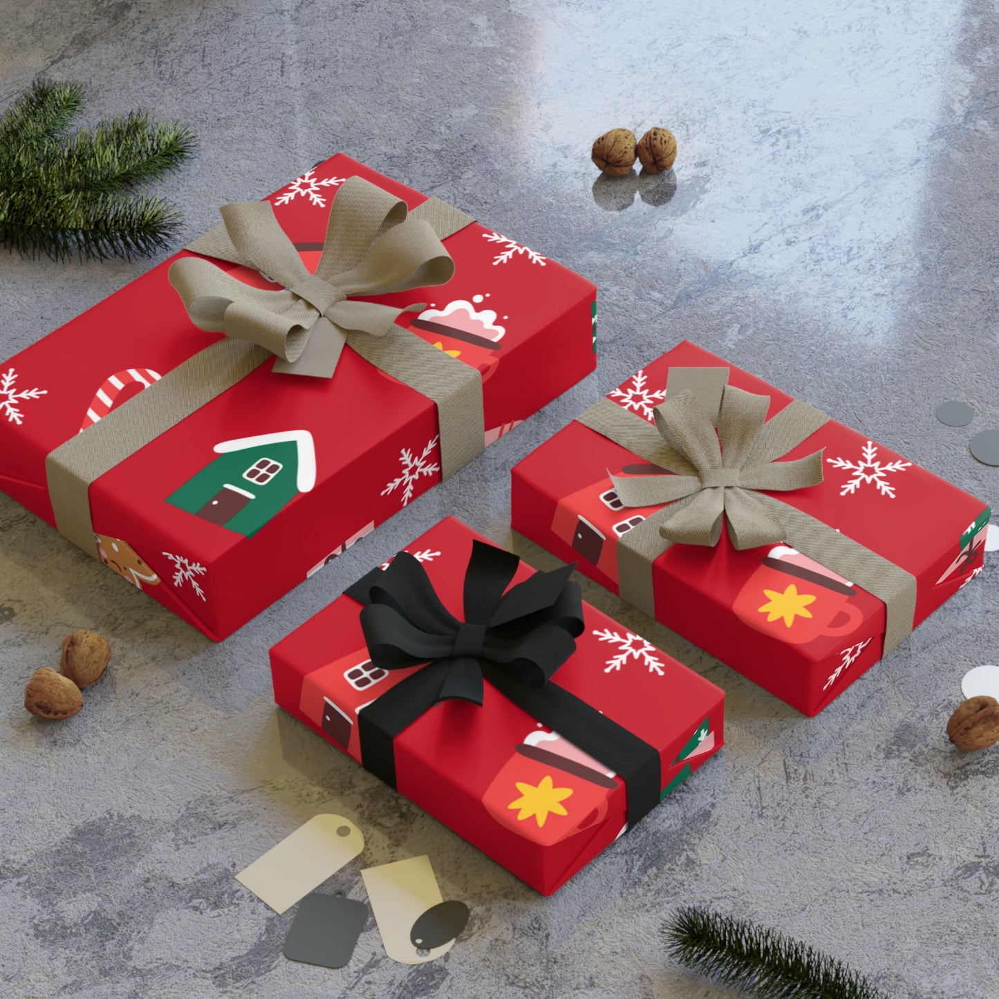 Christmas Gift Wrapping Paper Rolls