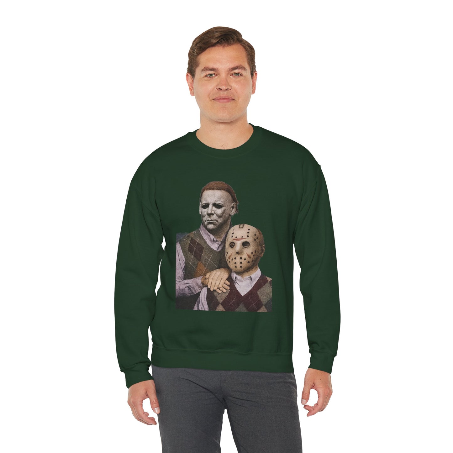 Horror Movie Sweatshirt: Scary Crewneck for Halloween, Cosplay, Horror Fans, Unisex Gift, Cozy Pullover