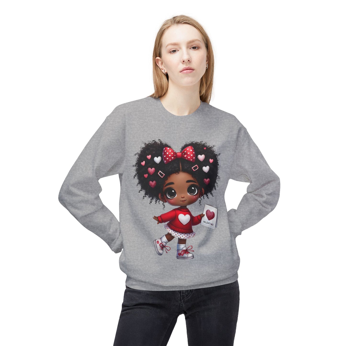 Valentines Unisex Midweight Softstyle Fleece Crewneck Sweatshirt