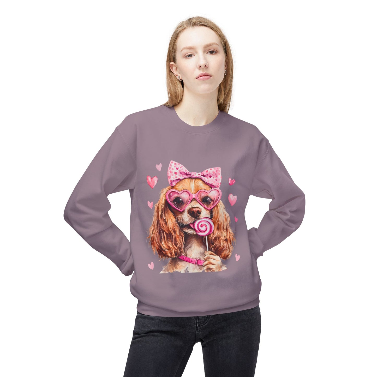 Valentines Unisex Midweight Softstyle Fleece Crewneck Sweatshirt