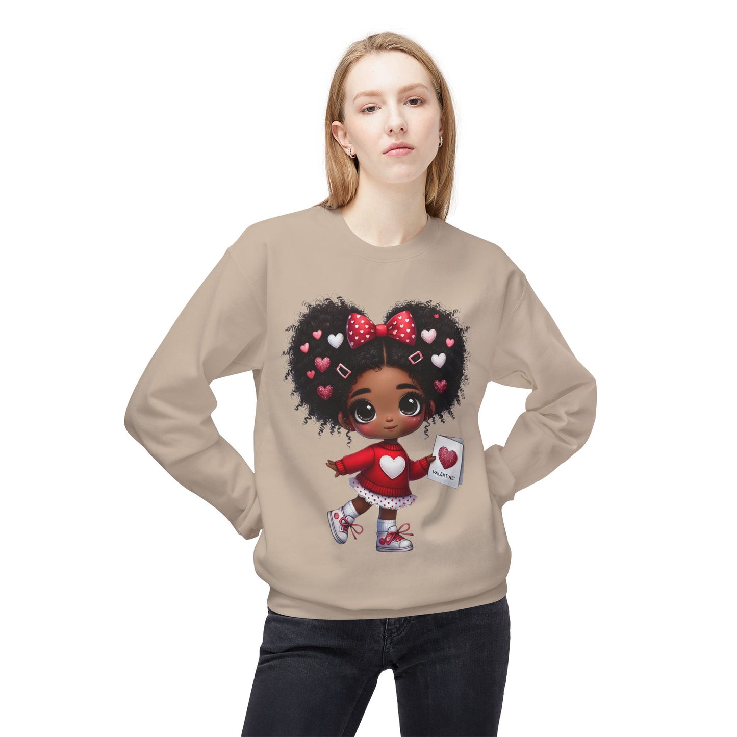 Valentines Unisex Midweight Softstyle Fleece Crewneck Sweatshirt
