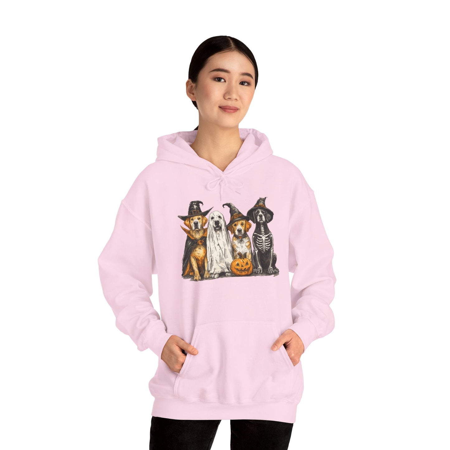 Halloween Pet Lover Hoodie, Unisex Hoodie, Cute Dog Hoodie, Cozy Halloween Apparel, Animal Lover Gift