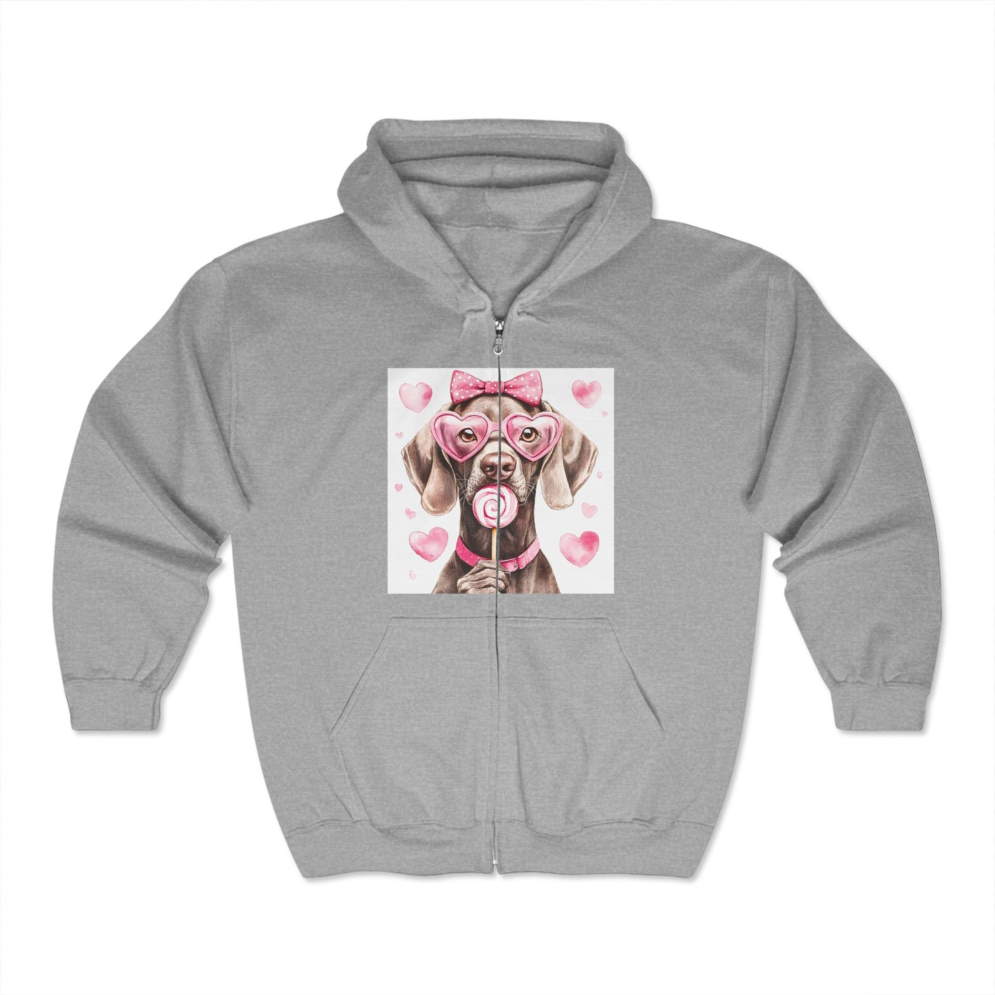 Valentines Unisex Heavy Blend™ Full Zip Hooded Sweatshirt