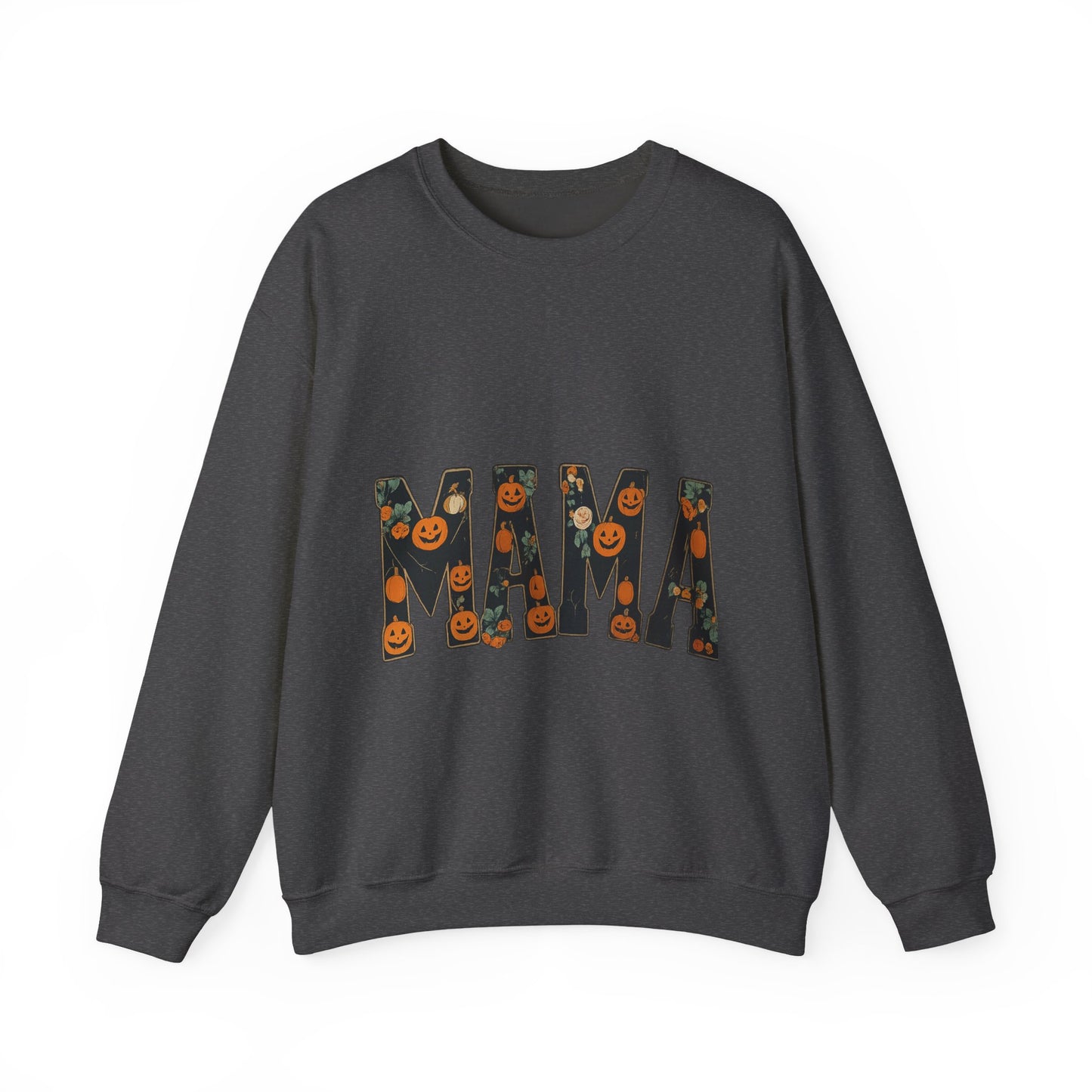 Mama Pumpkin Crewneck Sweatshirt, Fall Fashion, Halloween Gift, Cozy Sweatshirt, Casual Wear, Gift for Moms
