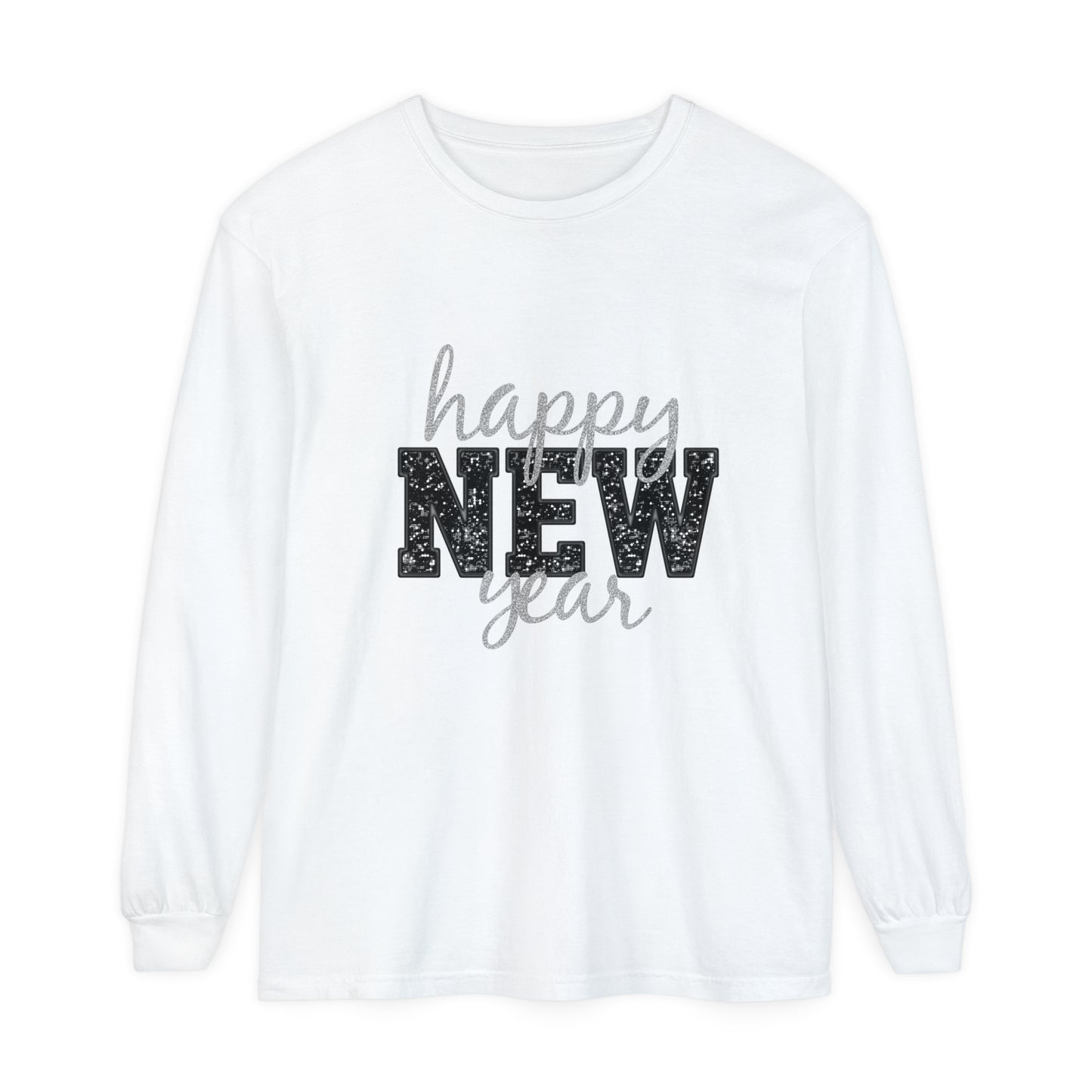 New Year Unisex Garment-dyed Long Sleeve T-Shirt