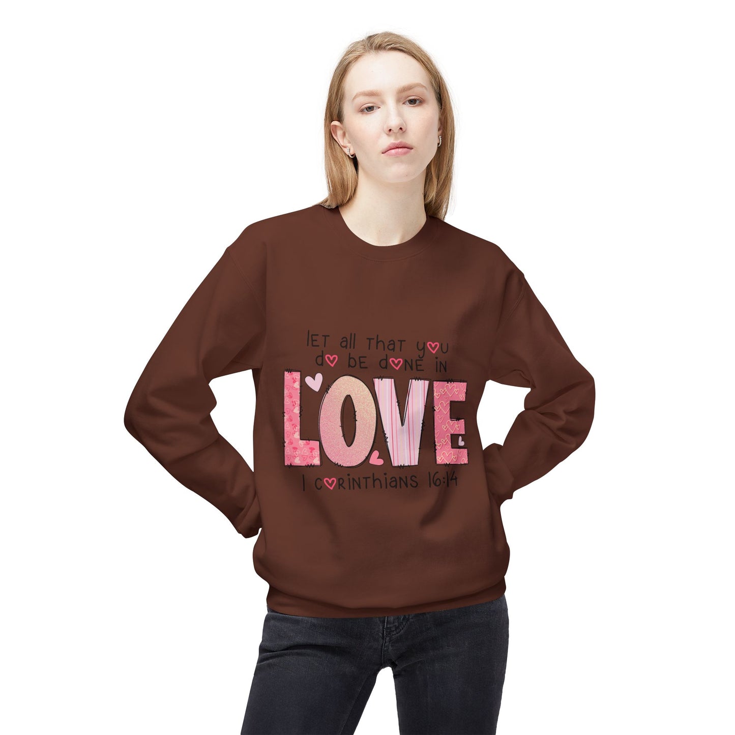 Valentines Unisex Midweight Softstyle Fleece Crewneck Sweatshirt