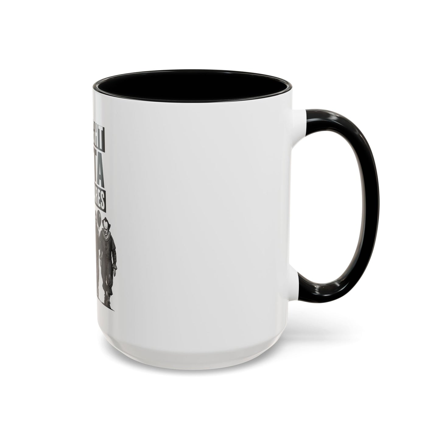 Straight Outta Nightmares Accent Coffee Mug | Spooky Mug, Horror Coffee Cup, Unique Gift for Halloween, Funware, Collectible Tea Mug