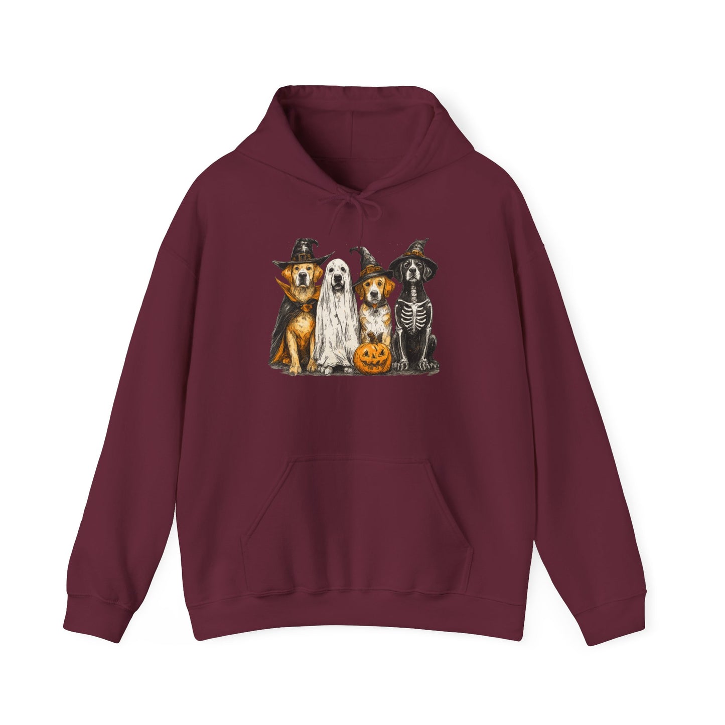 Halloween Pet Lover Hoodie, Unisex Hoodie, Cute Dog Hoodie, Cozy Halloween Apparel, Animal Lover Gift