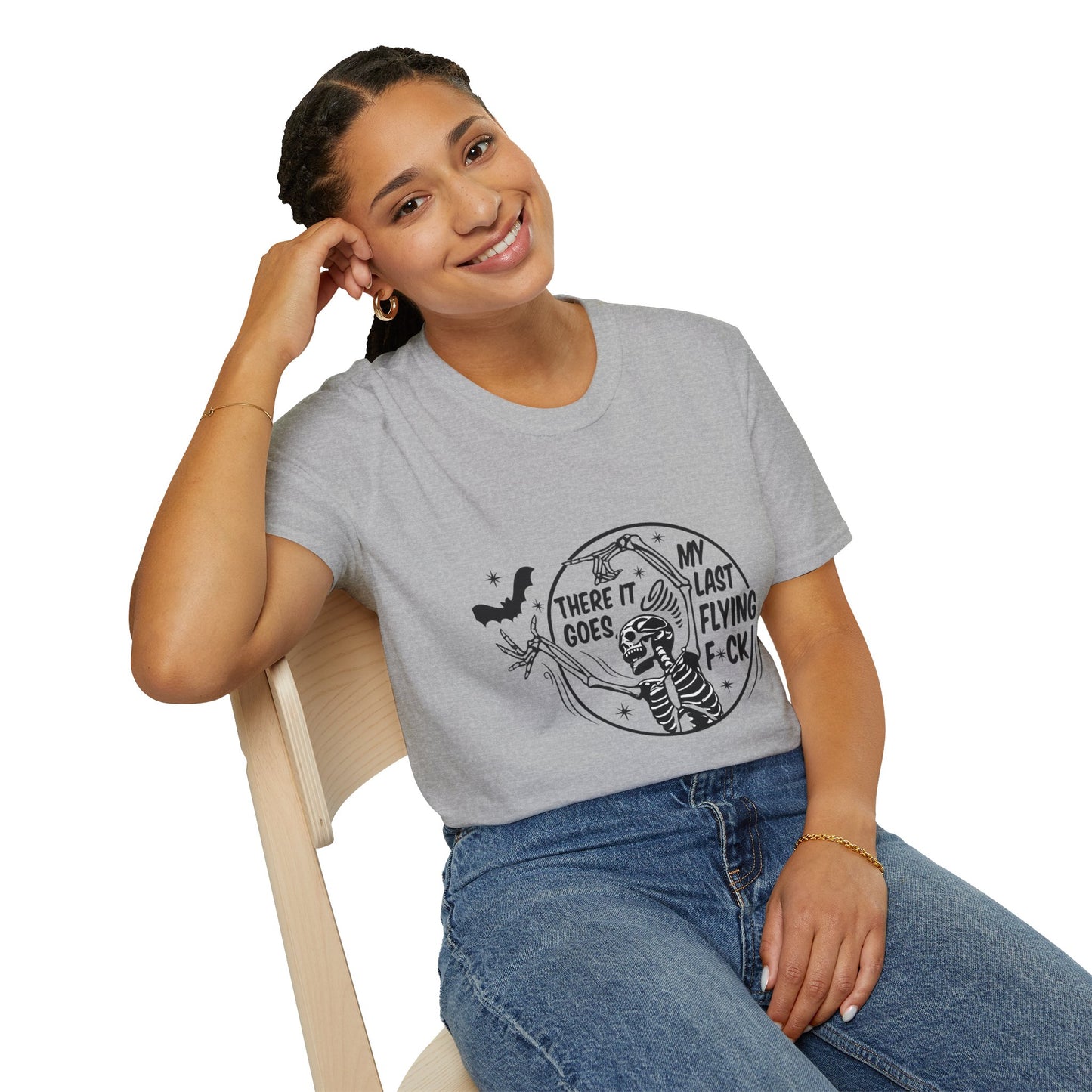 Funny Graphic Tee, There It Goes My Last Flying F*ck Shirt, Casual Wear, Gift for Friends, Relaxed Style, Humor Apparel