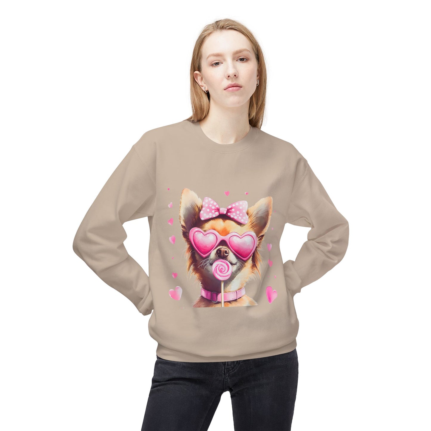 Valentines Unisex Midweight Softstyle Fleece Crewneck Sweatshirt
