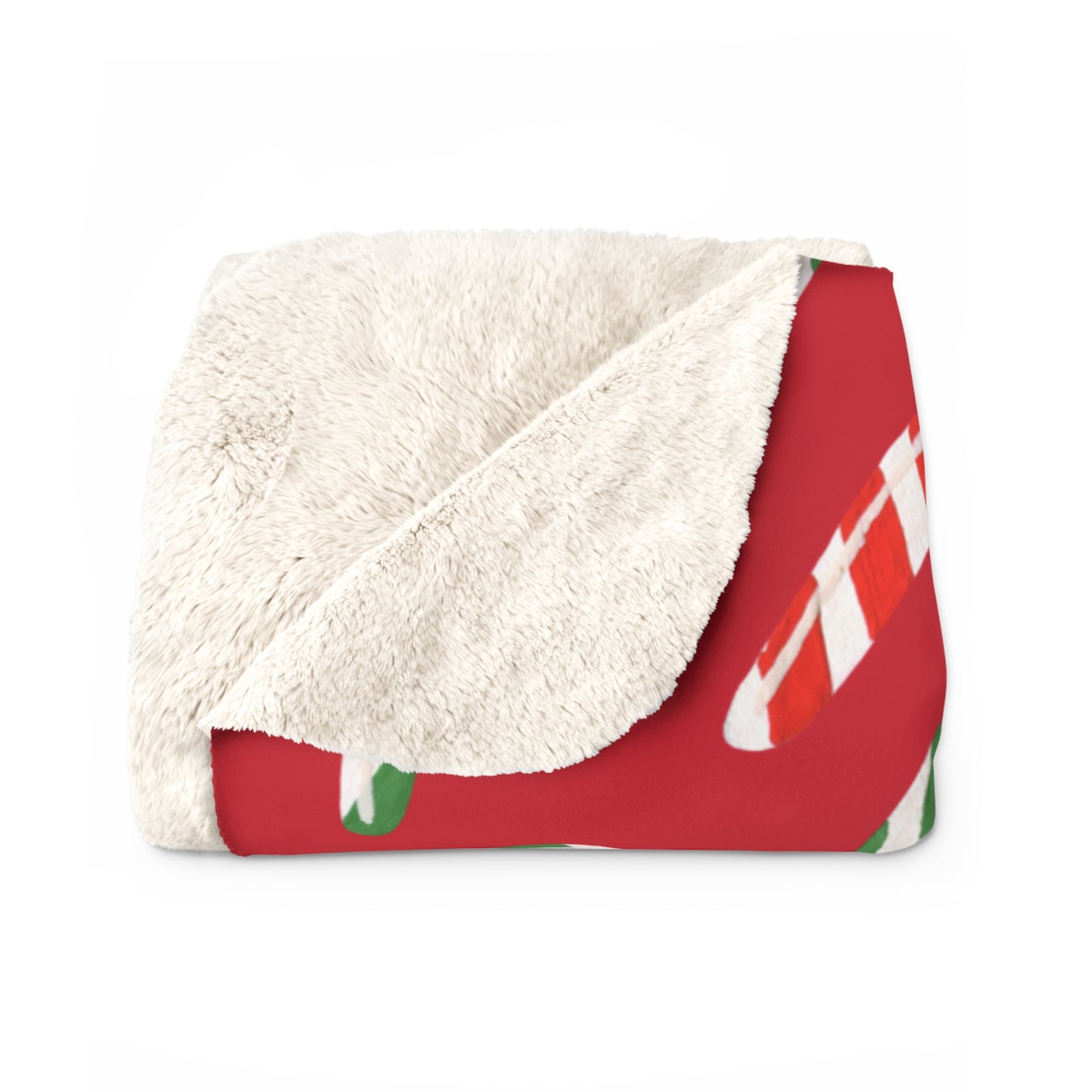 Christmas Candy Cane Blanket