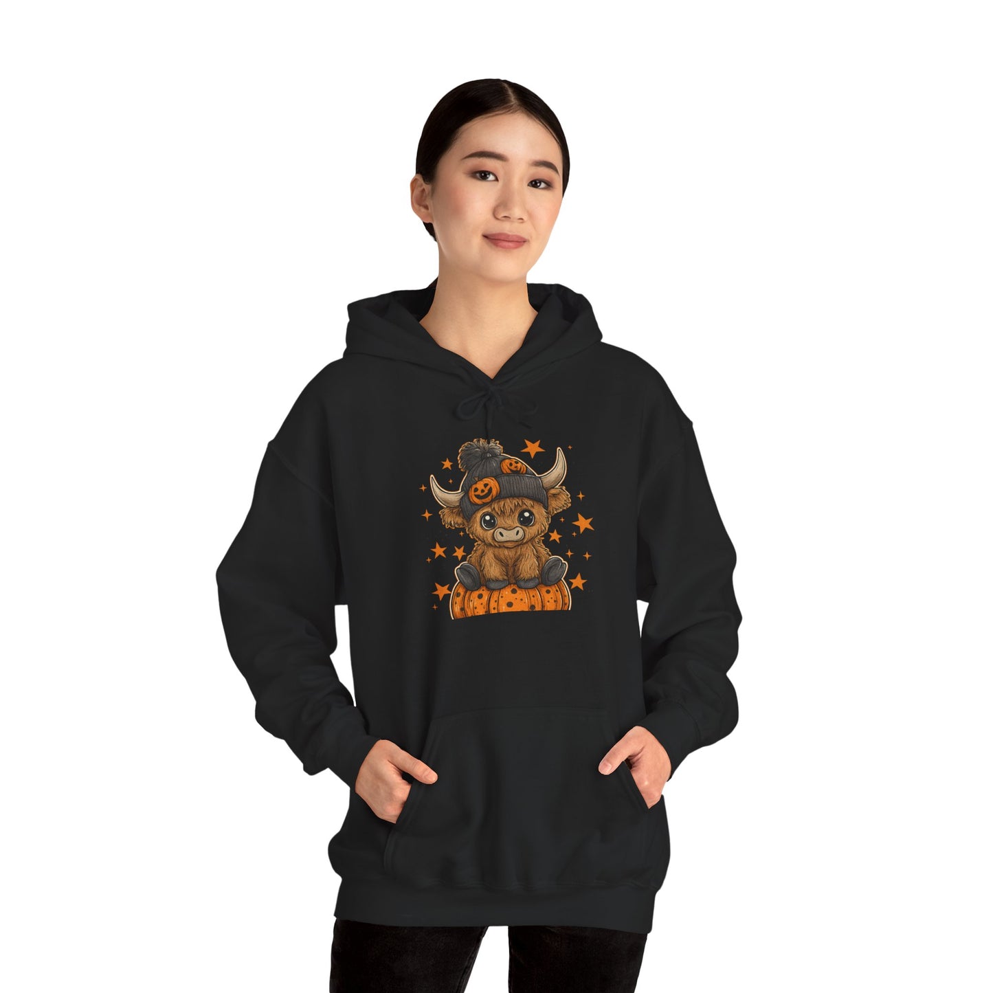Cute Halloween Hoodie with Pumpkin Design, Fall Fashion, Costume Party Hoodie, Gift for Halloween Lovers, Unisex Fall Apparel