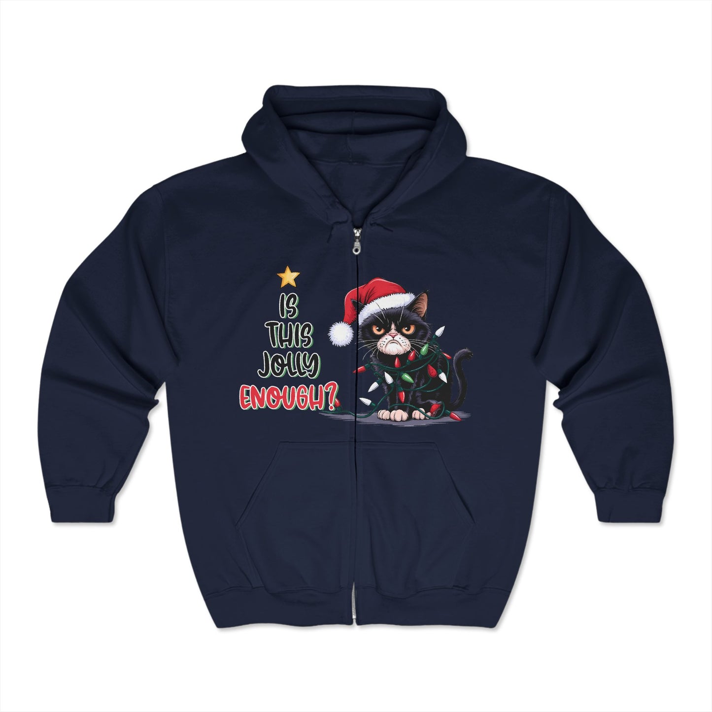 Christmas Unisex Heavy Blend™ Full Zip Hooded Sweatshirt