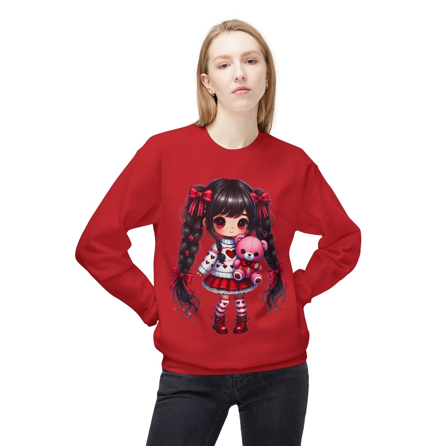 Valentines Unisex Midweight Softstyle Fleece Crewneck Sweatshirt