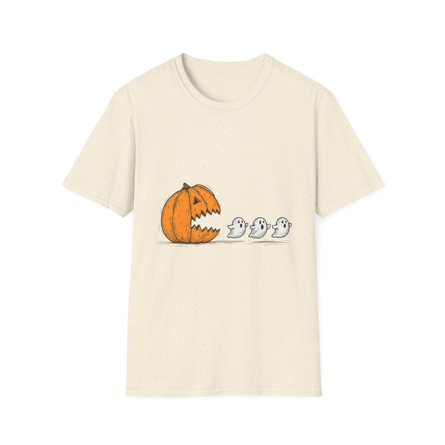 Halloween Ghost Pumpkin T-Shirt, Unisex Tee, Cute Halloween Shirt, Trick or Treat Apparel, Spooky Season Outfit