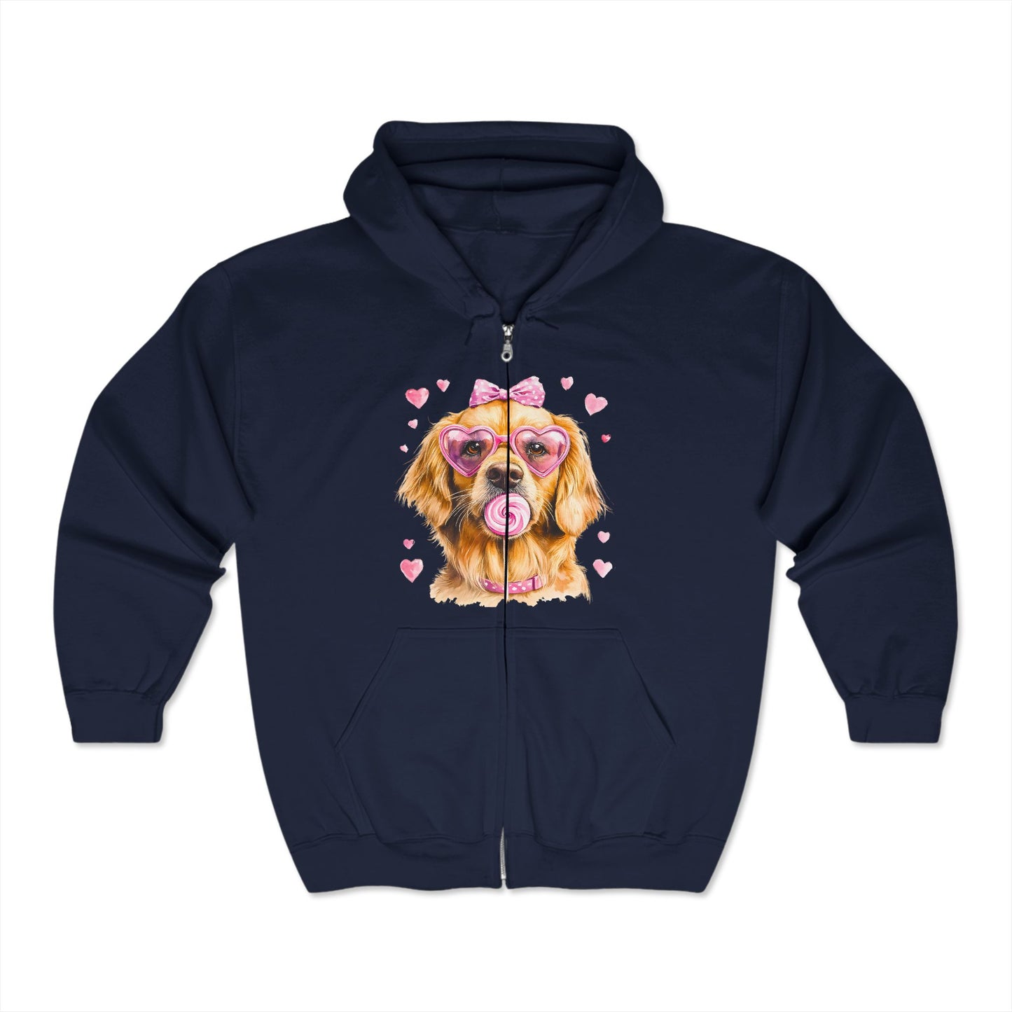 Valentines Unisex Heavy Blend™ Full Zip Hooded Sweatshirt