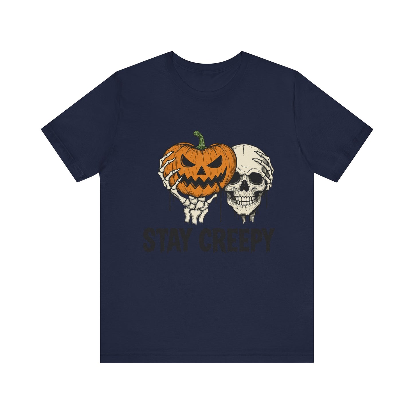 Halloween Graphic Tee - Stay Creepy Unisex Shirt, Fall Fashion, Spooky Halloween Apparel, Casual Wear, Gift for Halloween Lovers