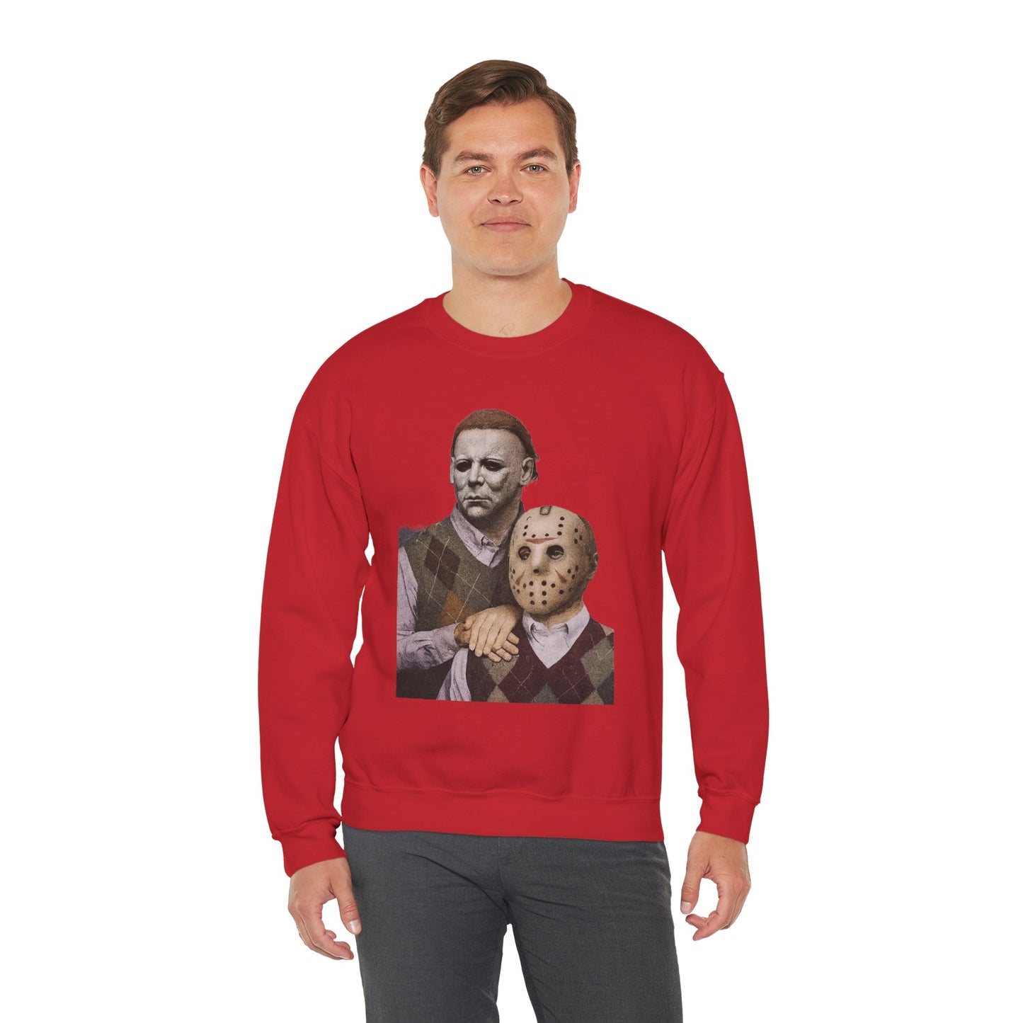 Horror Movie Sweatshirt: Scary Crewneck for Halloween, Cosplay, Horror Fans, Unisex Gift, Cozy Pullover