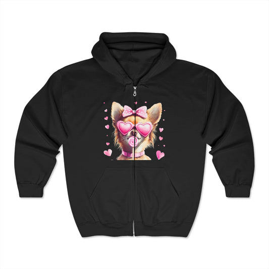 Valentines Unisex Heavy Blend™ Full Zip Hooded Sweatshirt