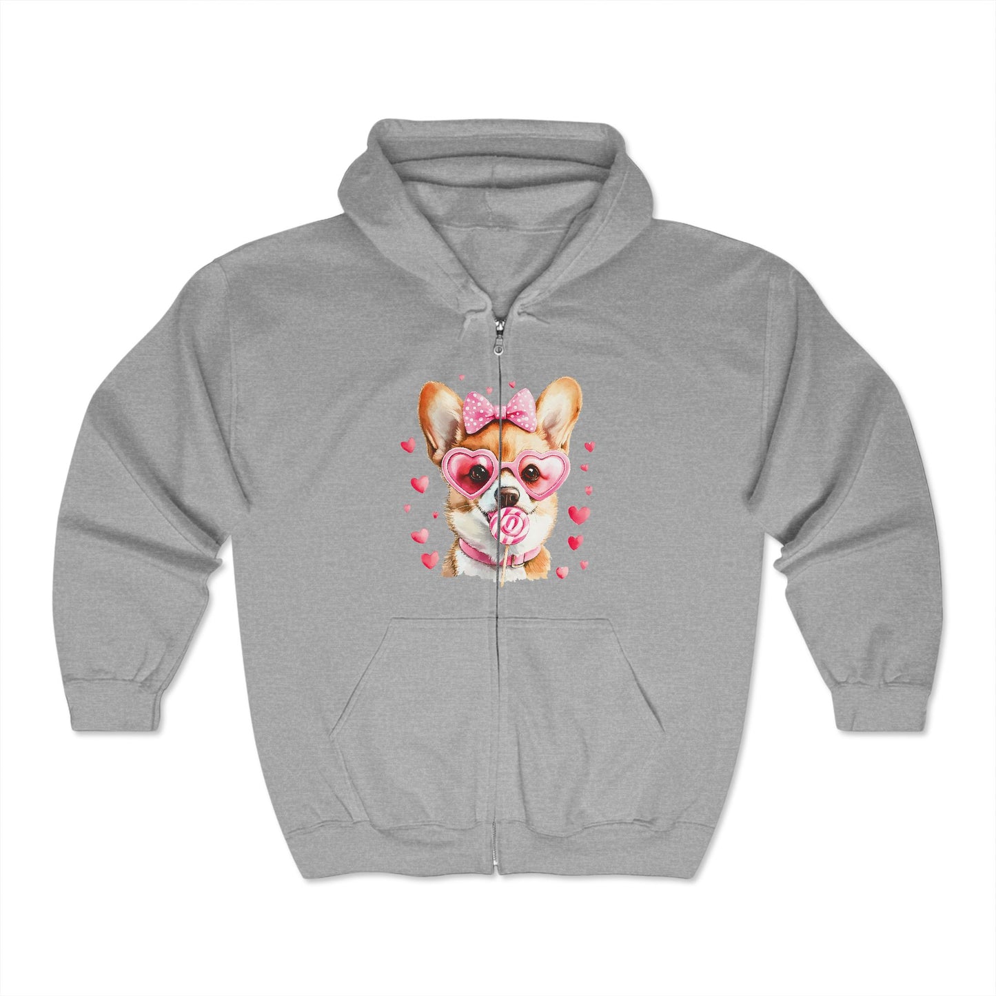 Valentines Unisex Heavy Blend™ Full Zip Hooded Sweatshirt