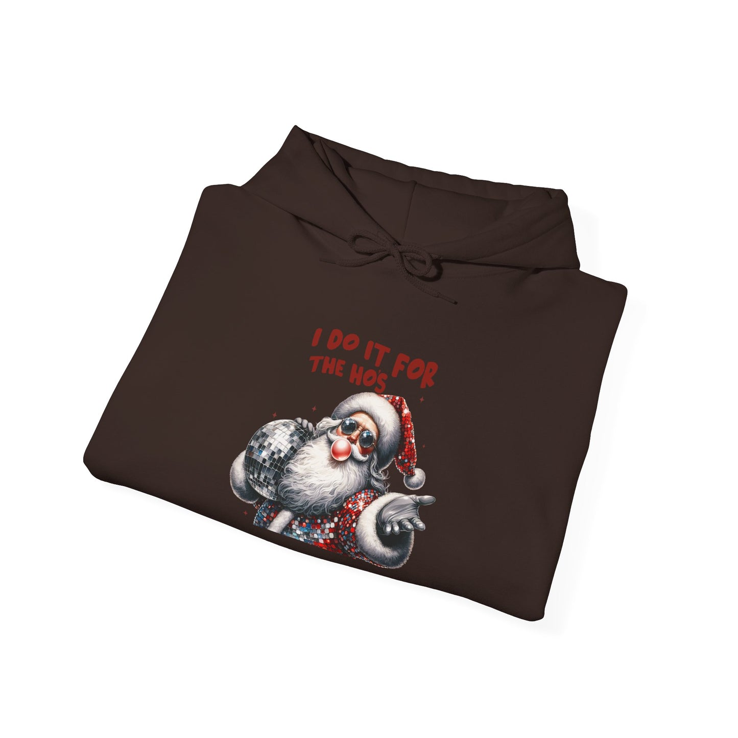 Santa Hoodie - I Do It For The 90s, Christmas Sweatshirt, Unisex Holiday Apparel, Vintage Style Gift, Cozy Winter Wear