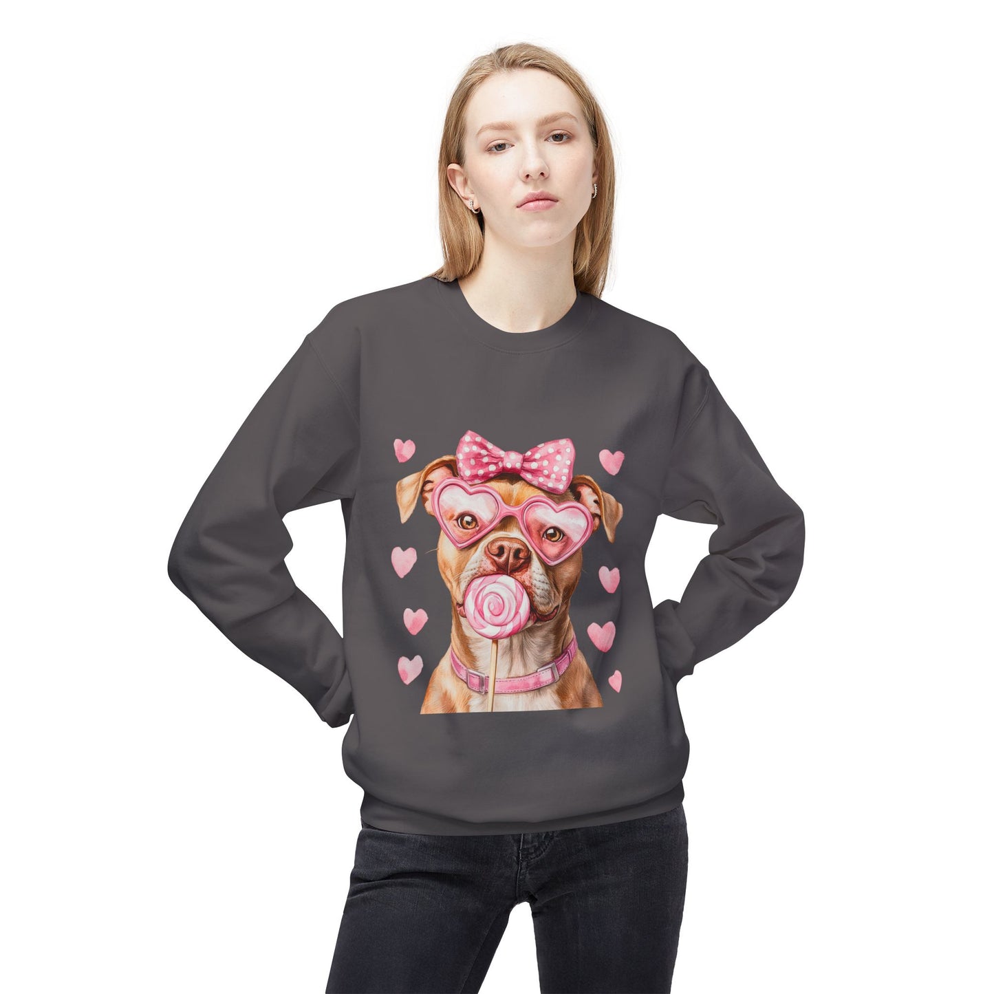 Valentines Unisex Midweight Softstyle Fleece Crewneck Sweatshirt