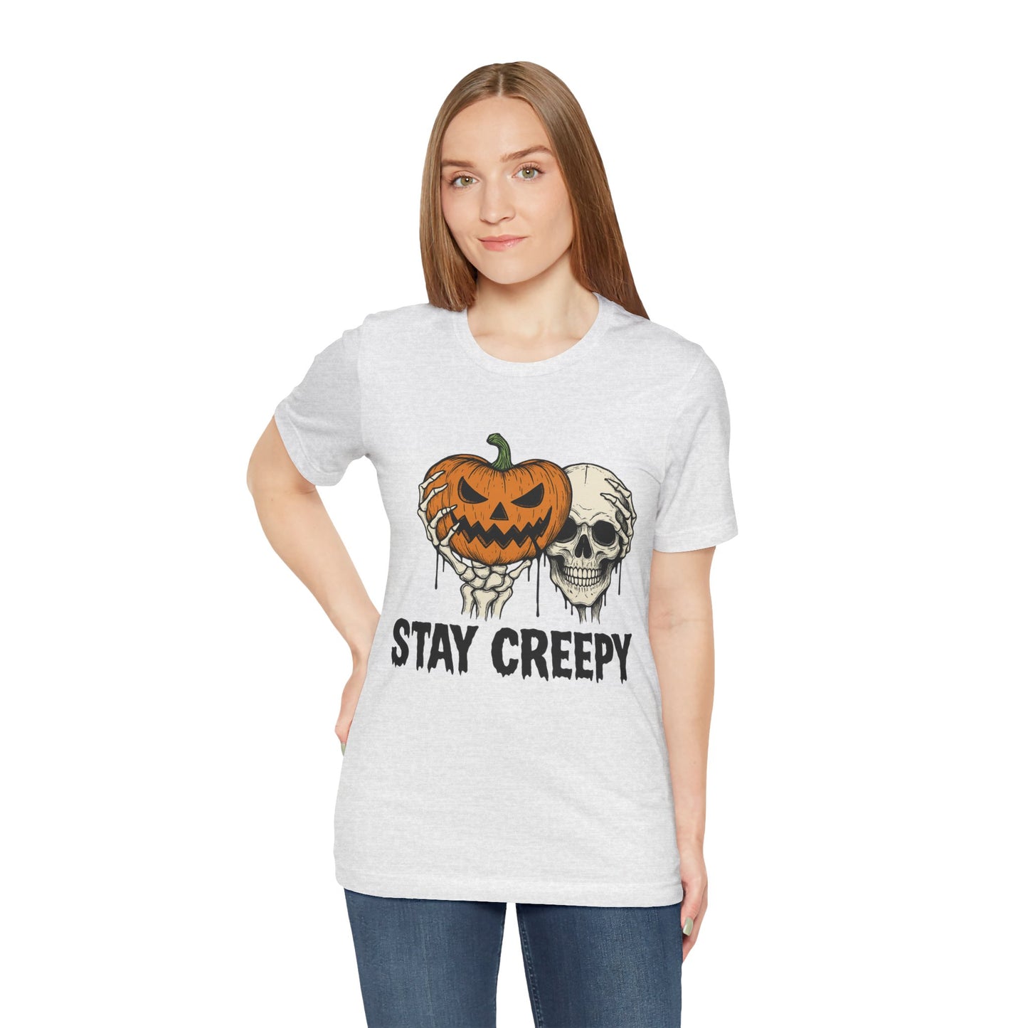 Halloween Graphic Tee - Stay Creepy Unisex Shirt, Fall Fashion, Spooky Halloween Apparel, Casual Wear, Gift for Halloween Lovers