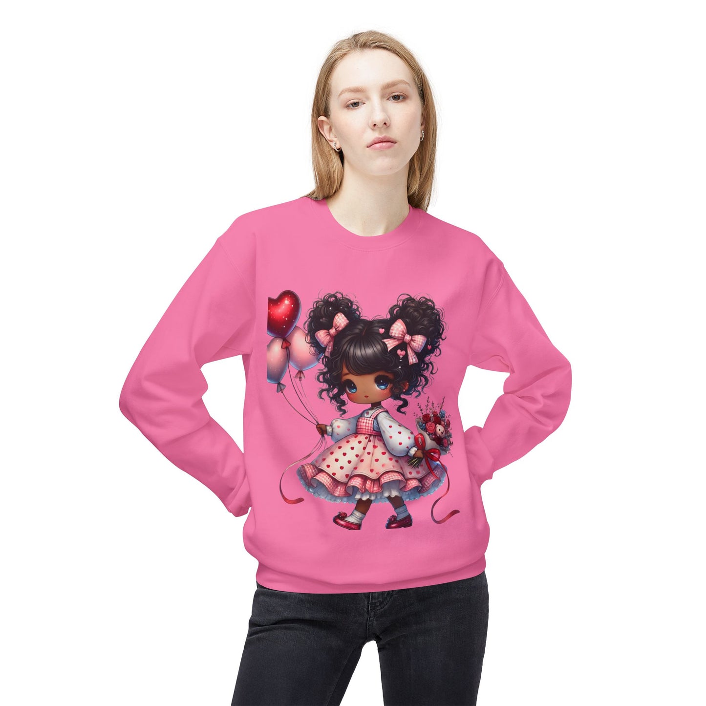 Valentines Unisex Midweight Softstyle Fleece Crewneck Sweatshirt