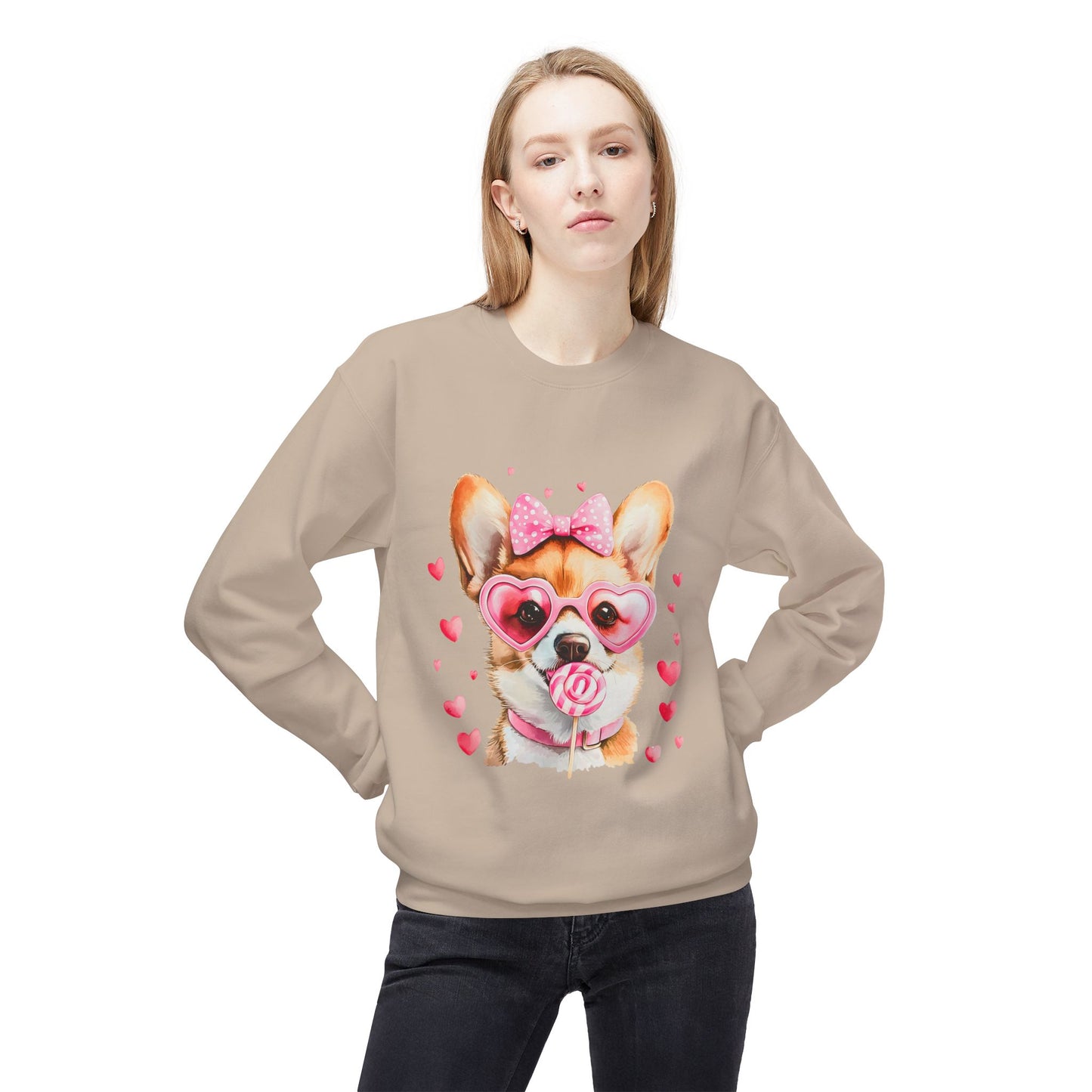 Valentines Unisex Midweight Softstyle Fleece Crewneck Sweatshirt