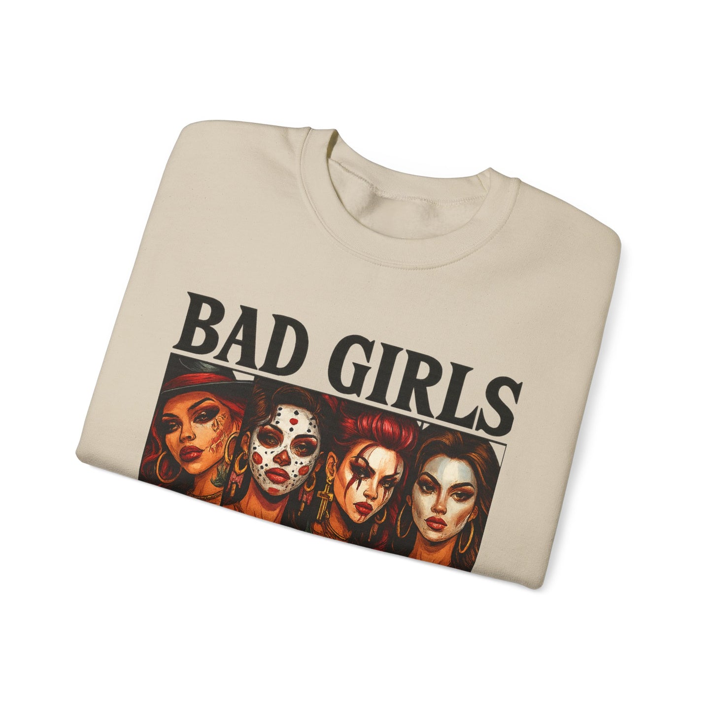 Stylish Crewneck Sweatshirt for Bold Girls | Bad Girls Have More Fun, Trendy Apparel, Casual Wear, Gift for Her, Halloween Fashion