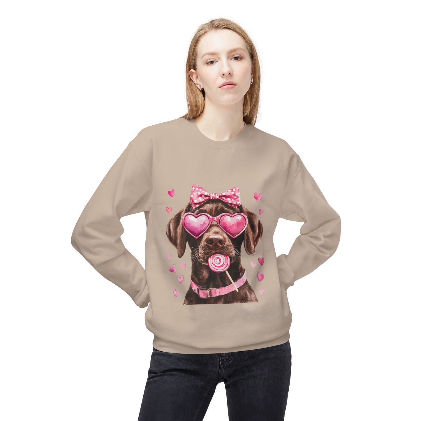 Valentines Unisex Midweight Softstyle Fleece Crewneck Sweatshirt