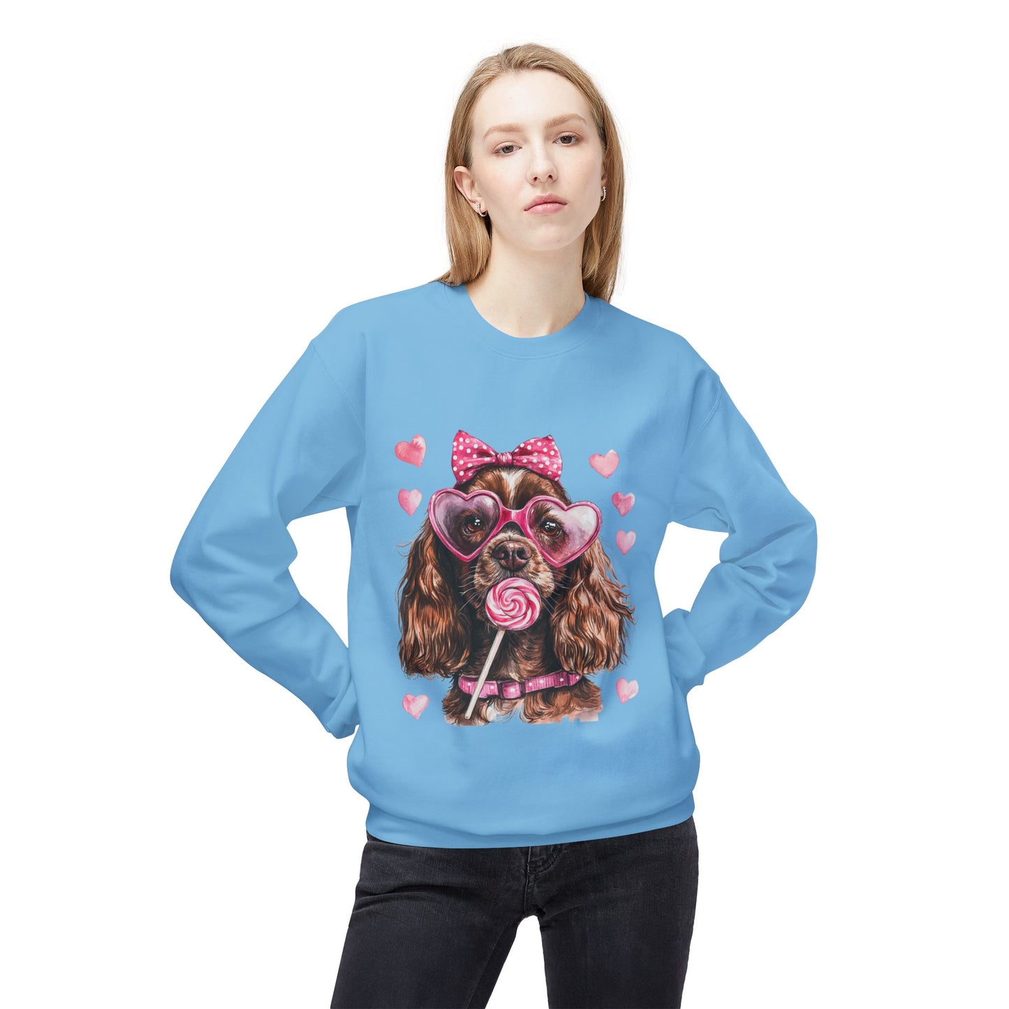 Valentines Unisex Midweight Softstyle Fleece Crewneck Sweatshirt