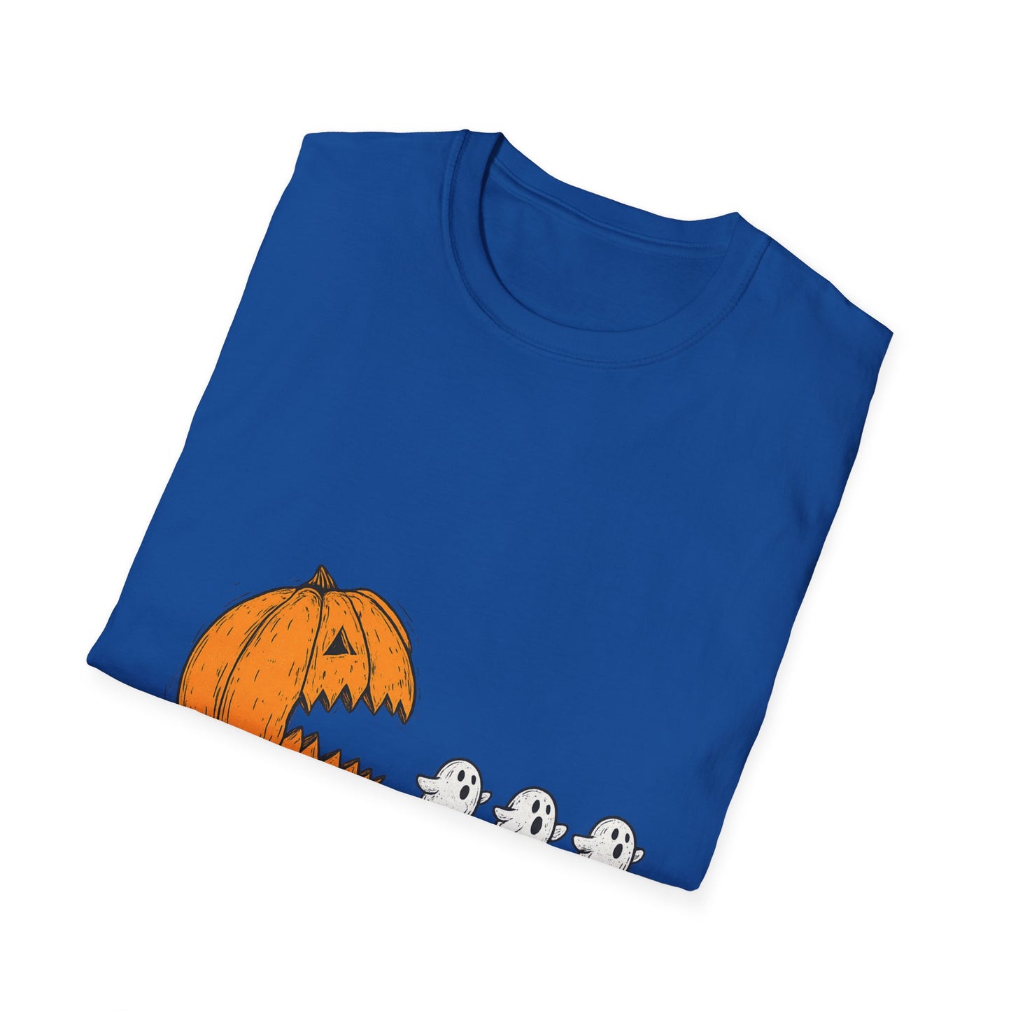 Halloween Ghost Pumpkin T-Shirt, Unisex Tee, Cute Halloween Shirt, Trick or Treat Apparel, Spooky Season Outfit