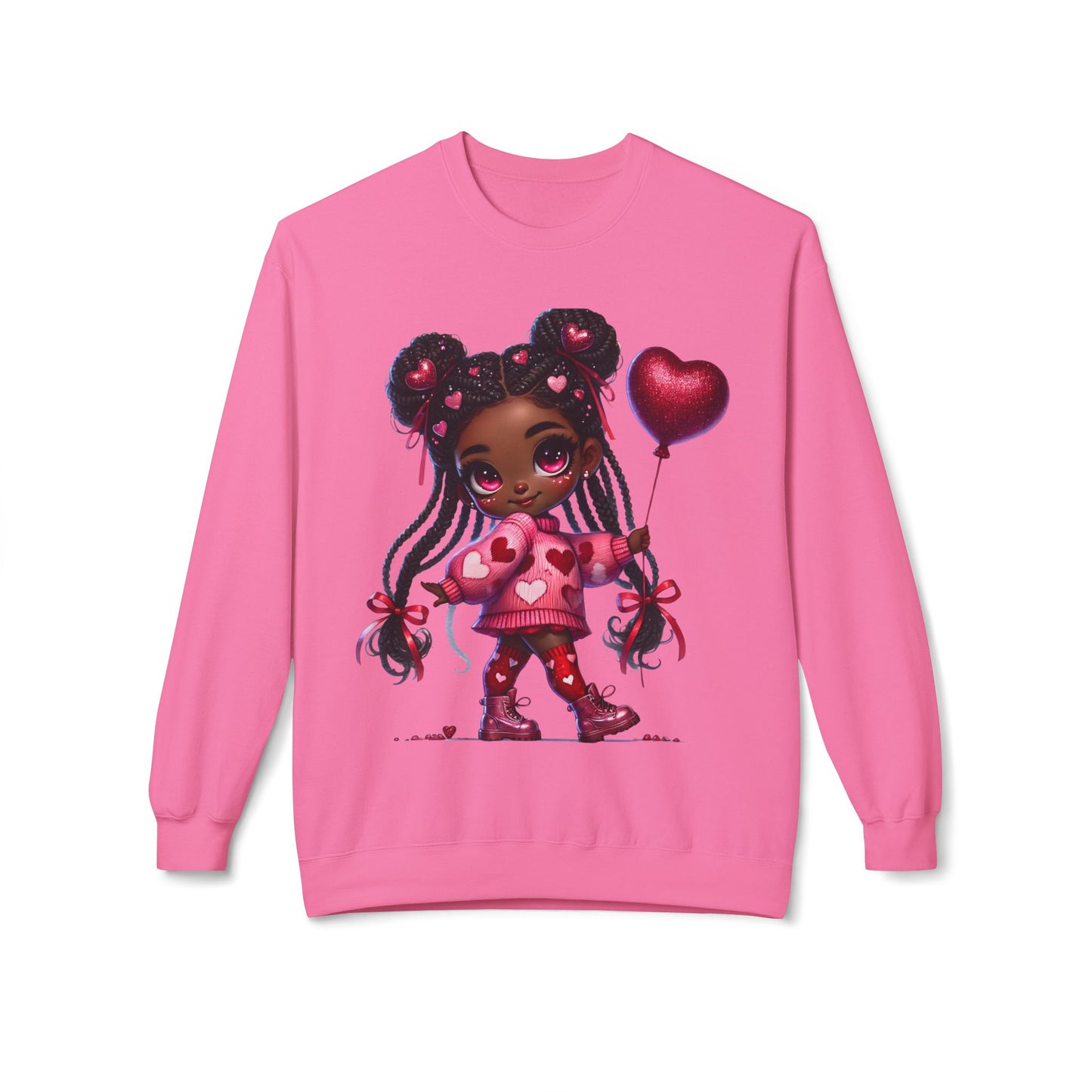 Valentines Unisex Midweight Softstyle Fleece Crewneck Sweatshirt